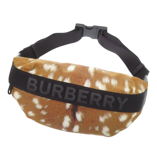 Logo Printed Nylon Belt Bag