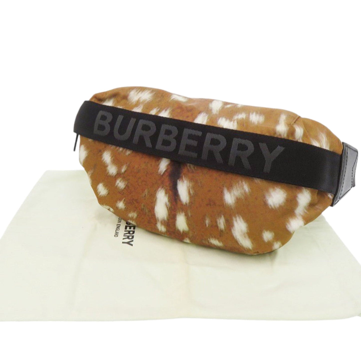 Logo Printed Nylon Belt Bag