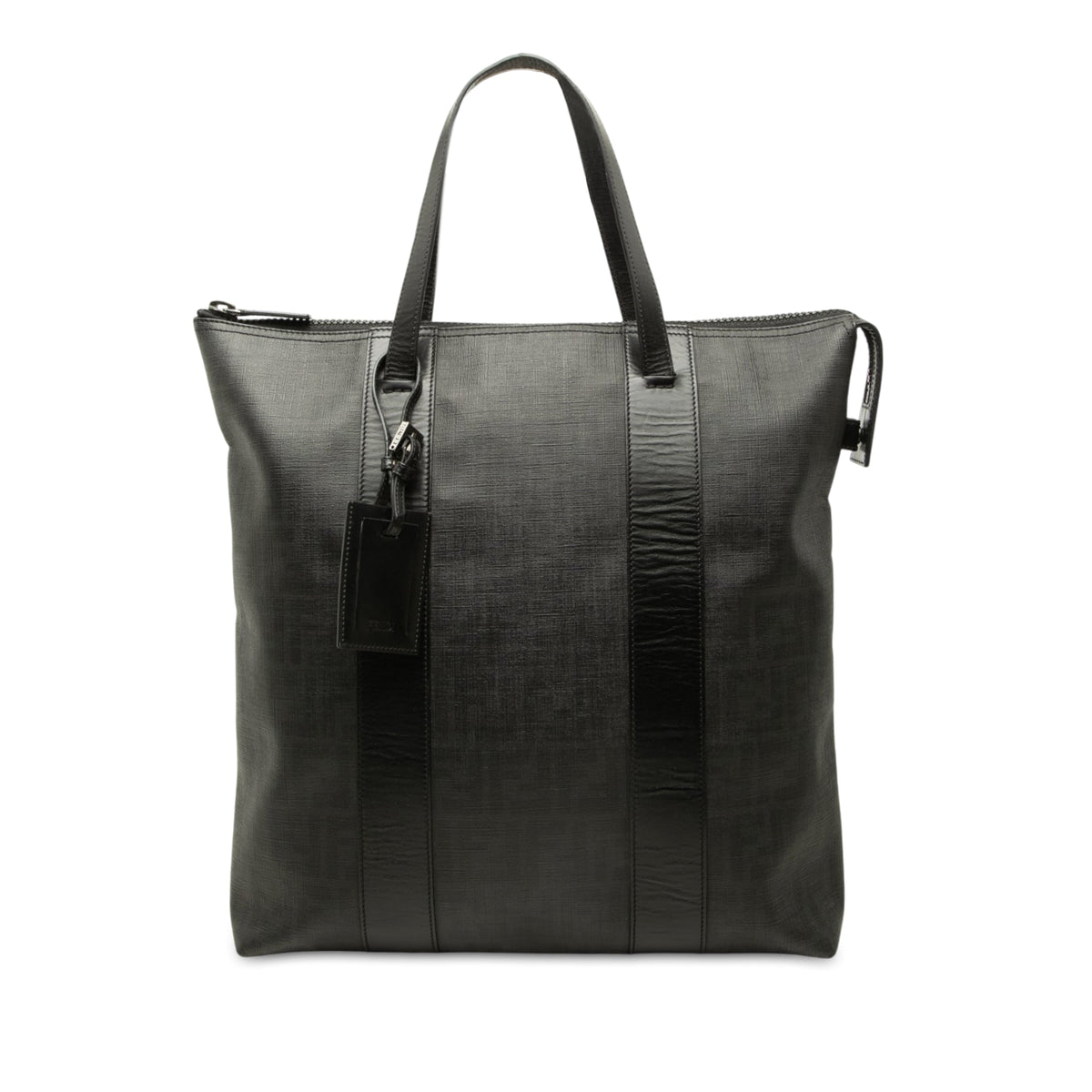 Fendi Zucca Spalmati Tote — Black