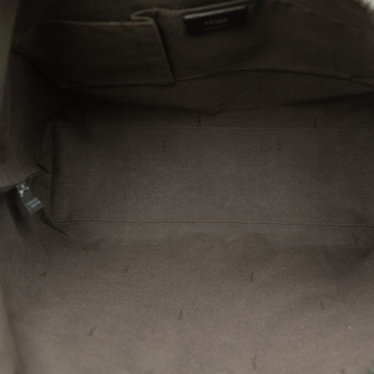 Fendi Zucca Spalmati Tote — Black