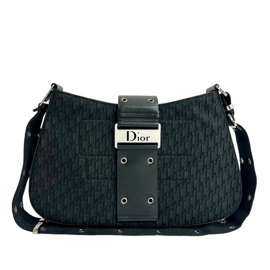 Dior Canvas Street Chic Columbus Shoulder Bag