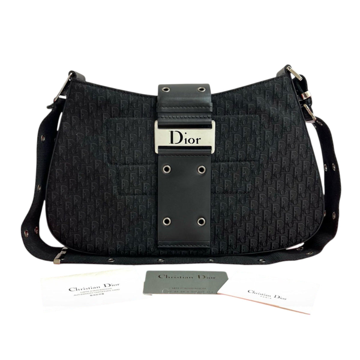 Dior Canvas Street Chic Columbus Shoulder Bag