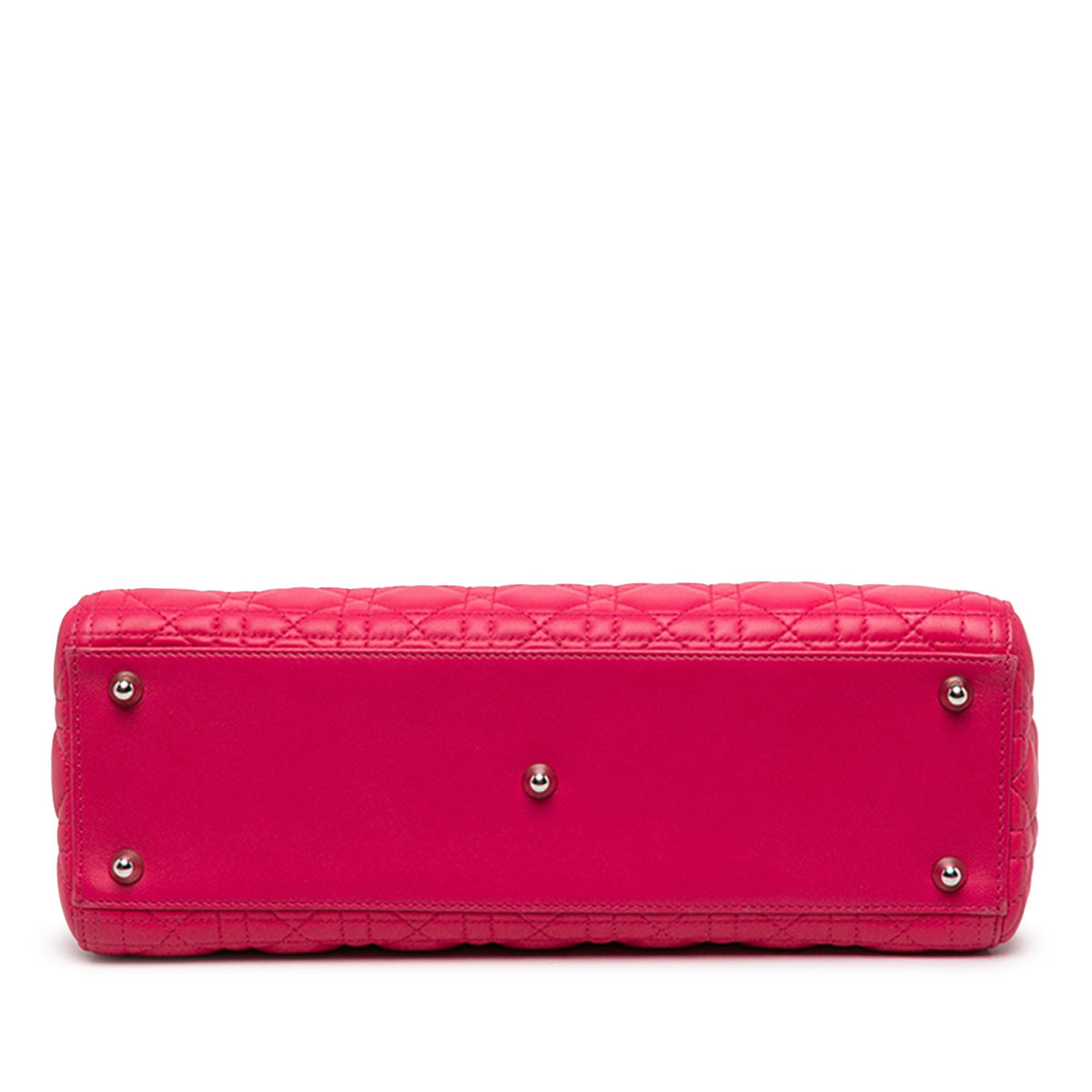 Dior Large Lambskin Cannage Lady Dior — Pink