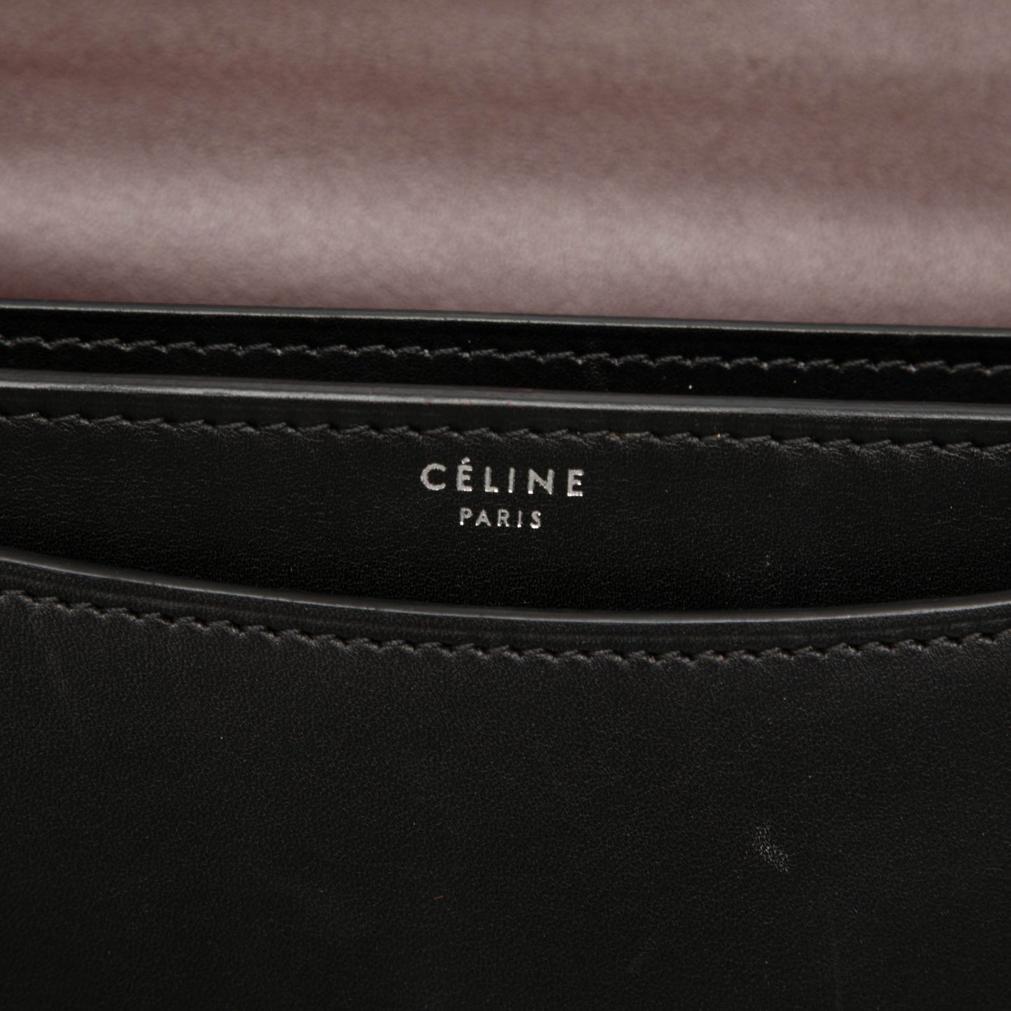 Celine Small Leather Case Chain Flap