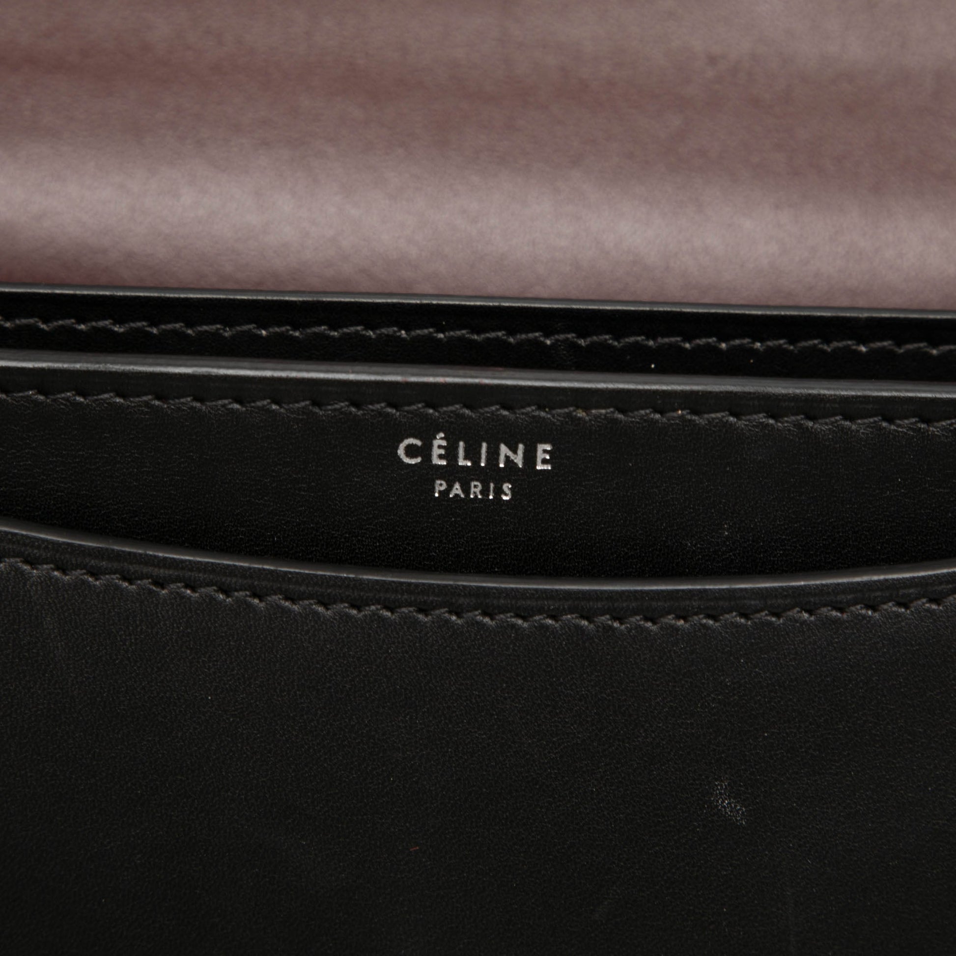 Celine Small Leather Case Chain Flap