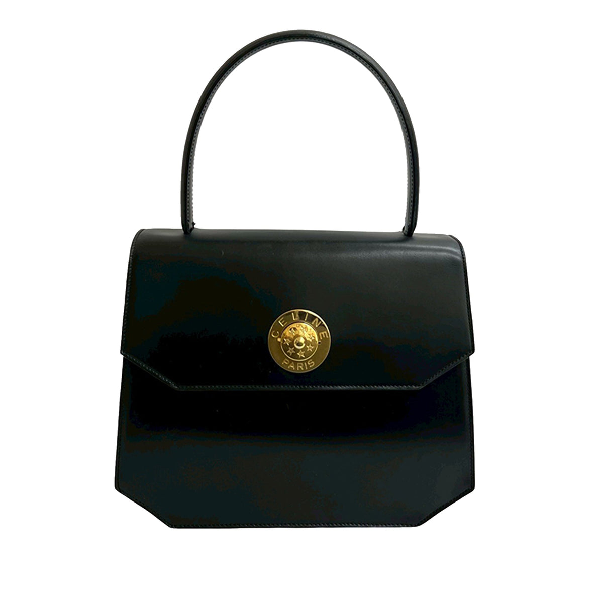 Celine Leather Top Handle Bag