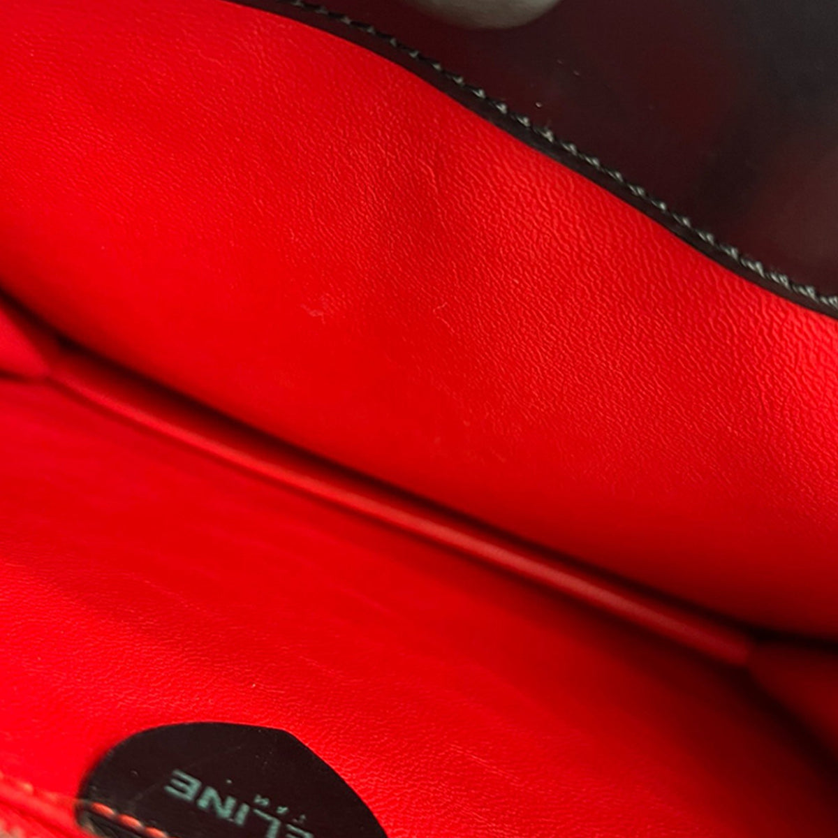 Celine Leather Top Handle Bag