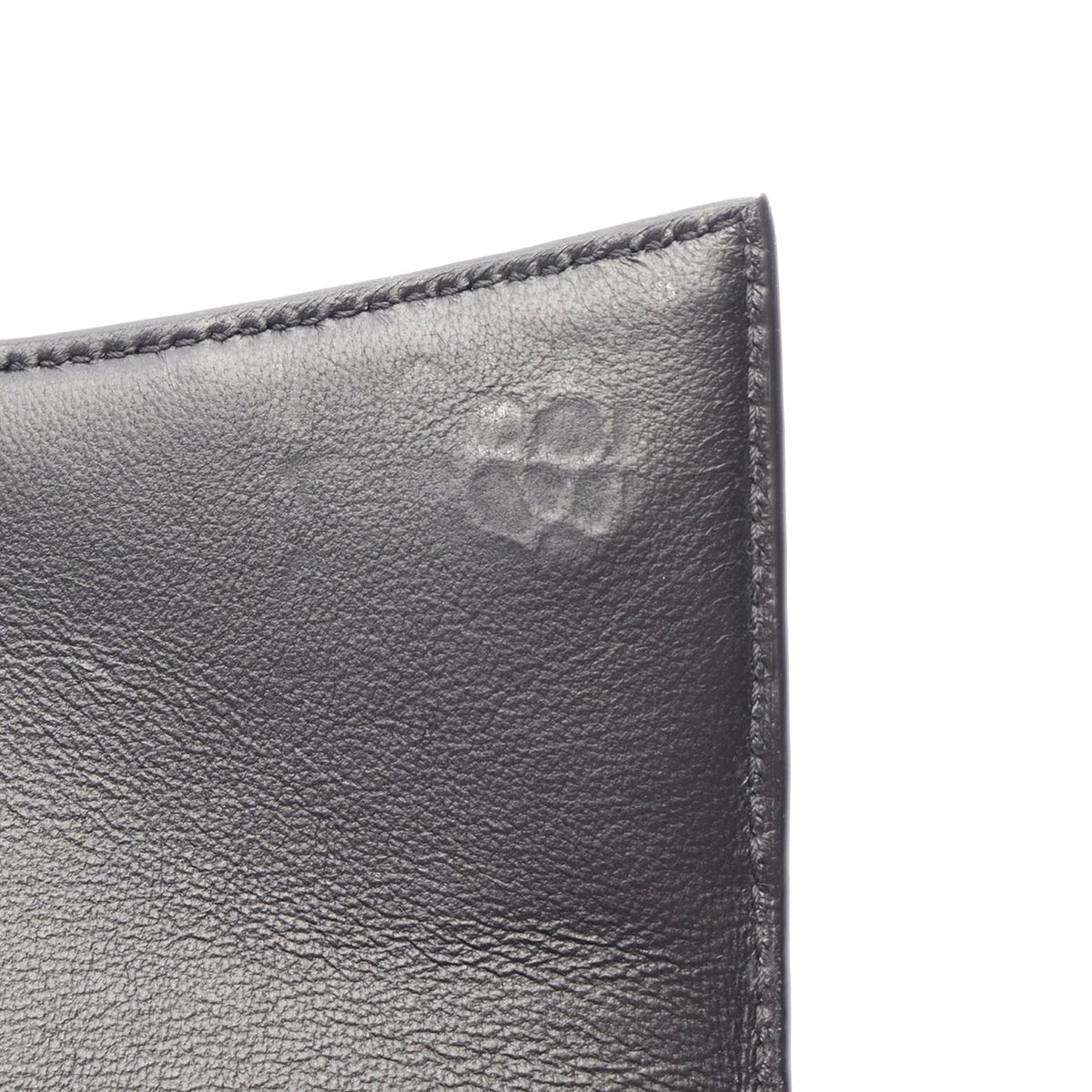 Balenciaga Shiny Calfskin Crocodile Embossed Hourglass Wallet On Chain