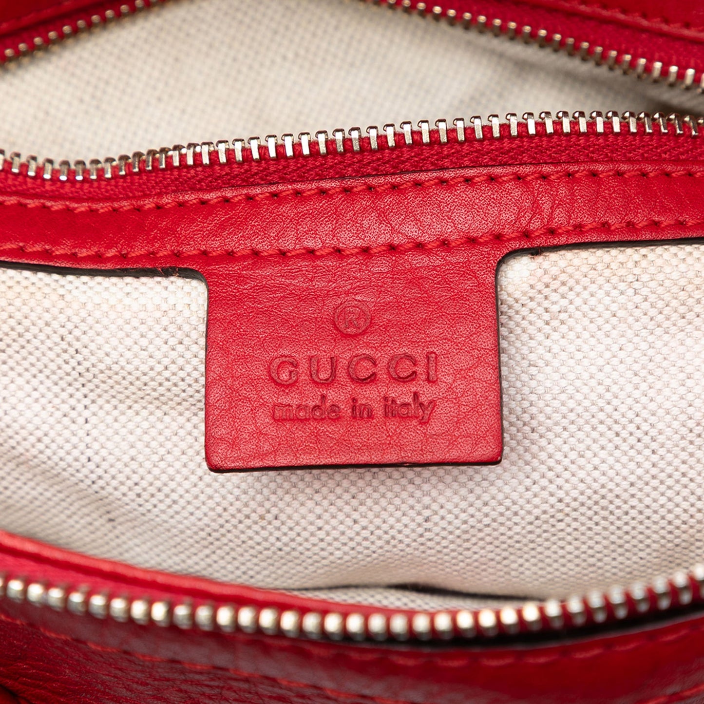 Gucci Pebbled Calfskin Bella Satchel