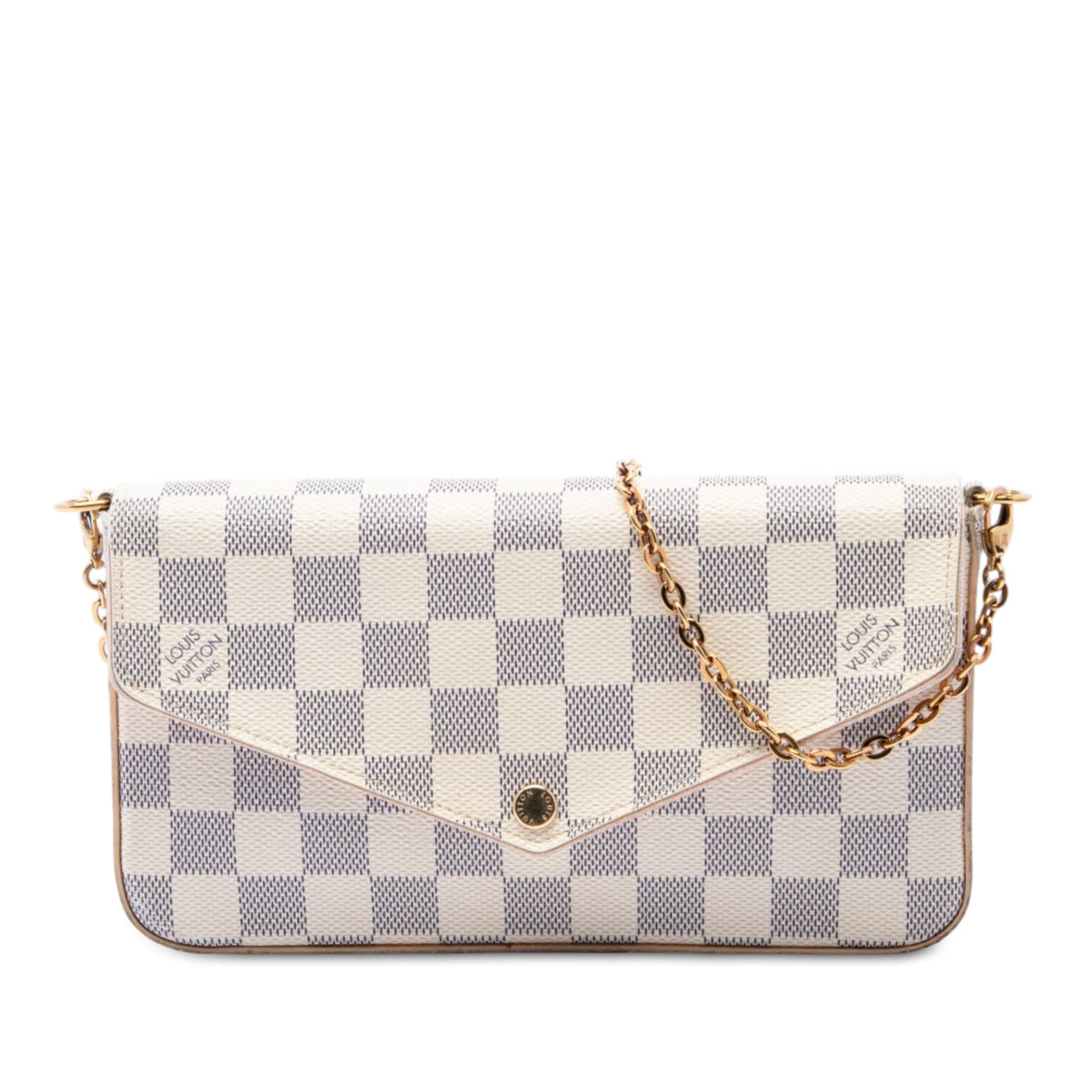 Louis Vuitton Damier Azur Pochette Felicie — White