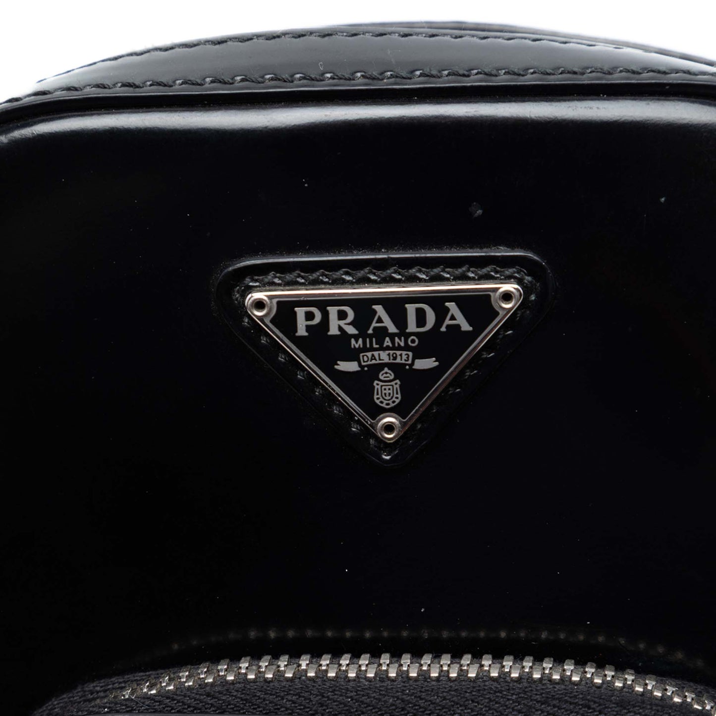 Prada Mini Brushed Leather Phone Pouch