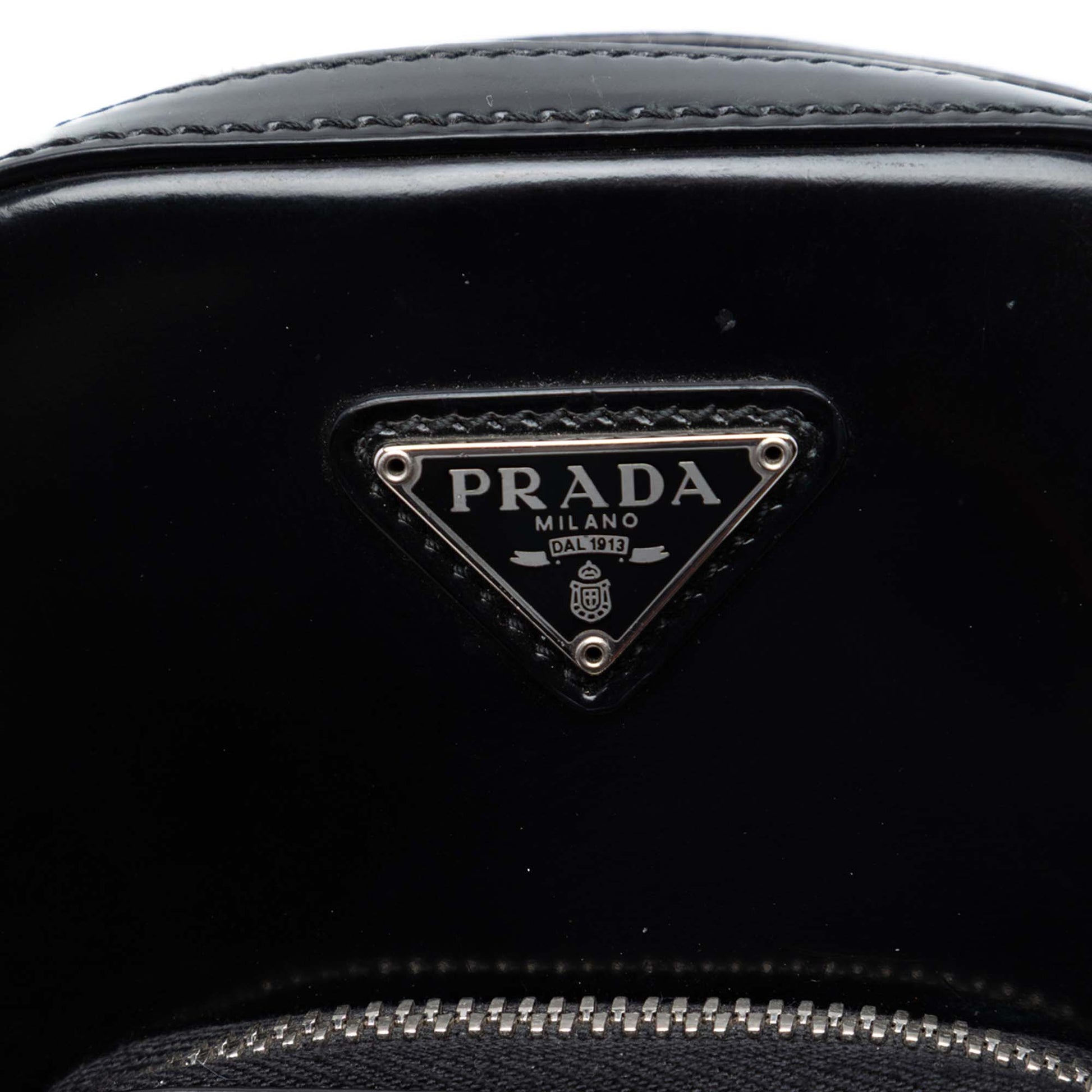 Prada Mini Brushed Leather Phone Pouch