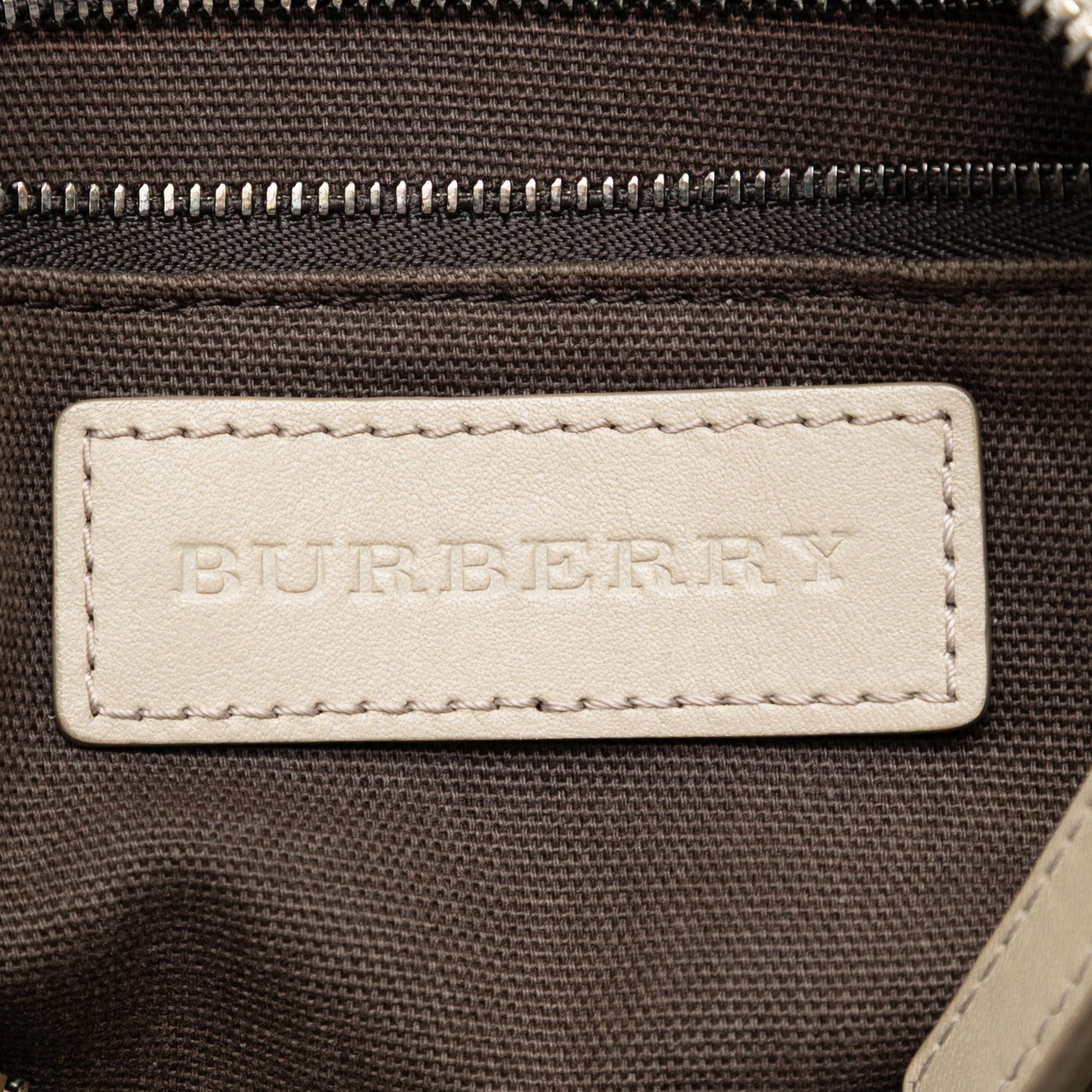 Burberry Smoke Check Coated Canvas Chester Boston Bag