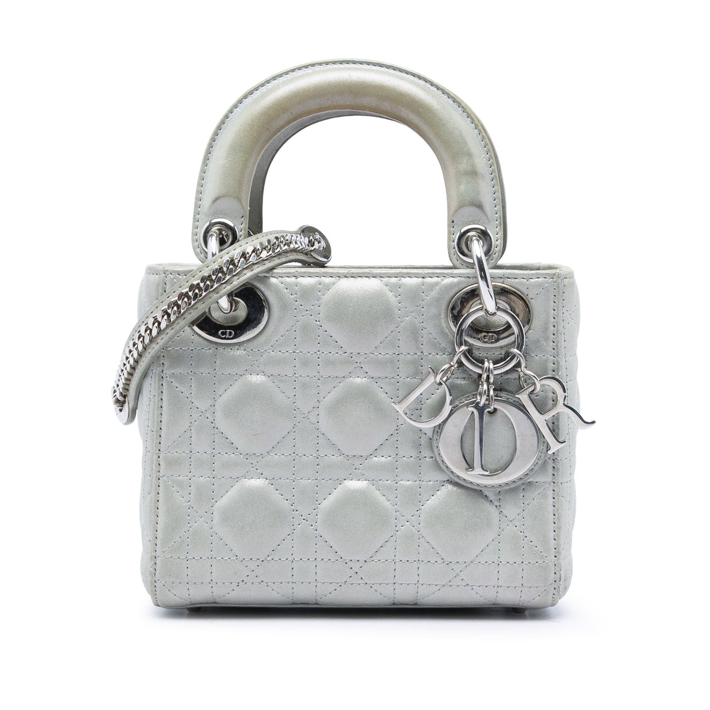 Dior Mini Iridescent Lambskin Cannage Lady Dior
