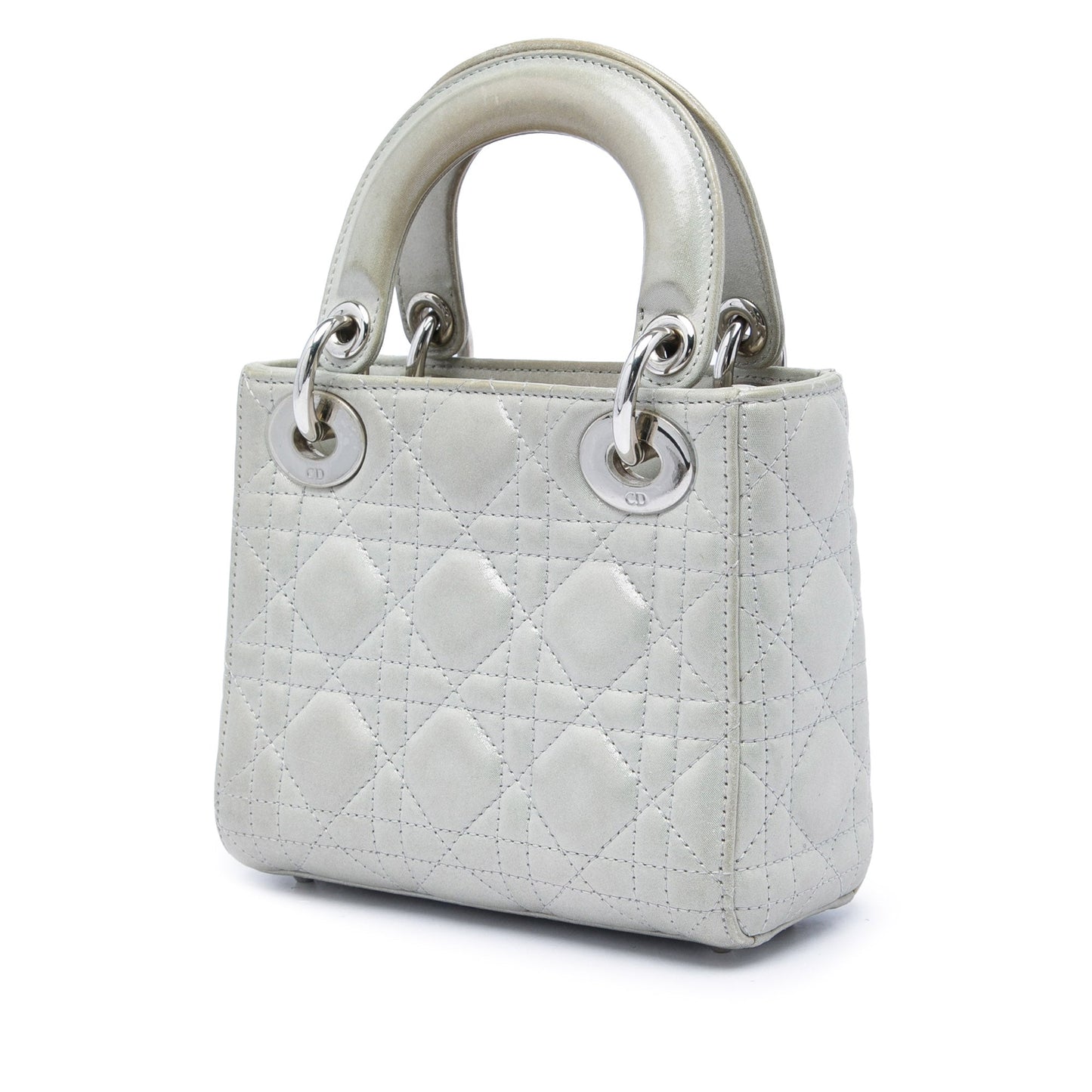 Dior Mini Iridescent Lambskin Cannage Lady Dior