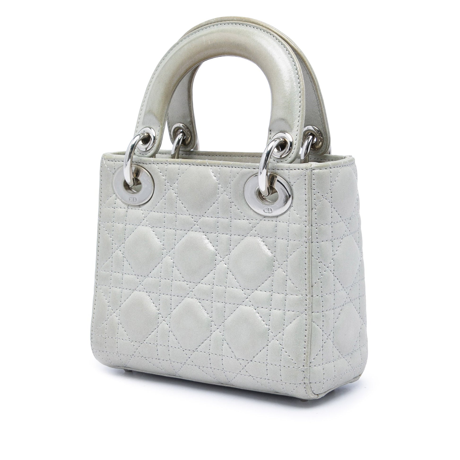 Dior Mini Iridescent Lambskin Cannage Lady Dior