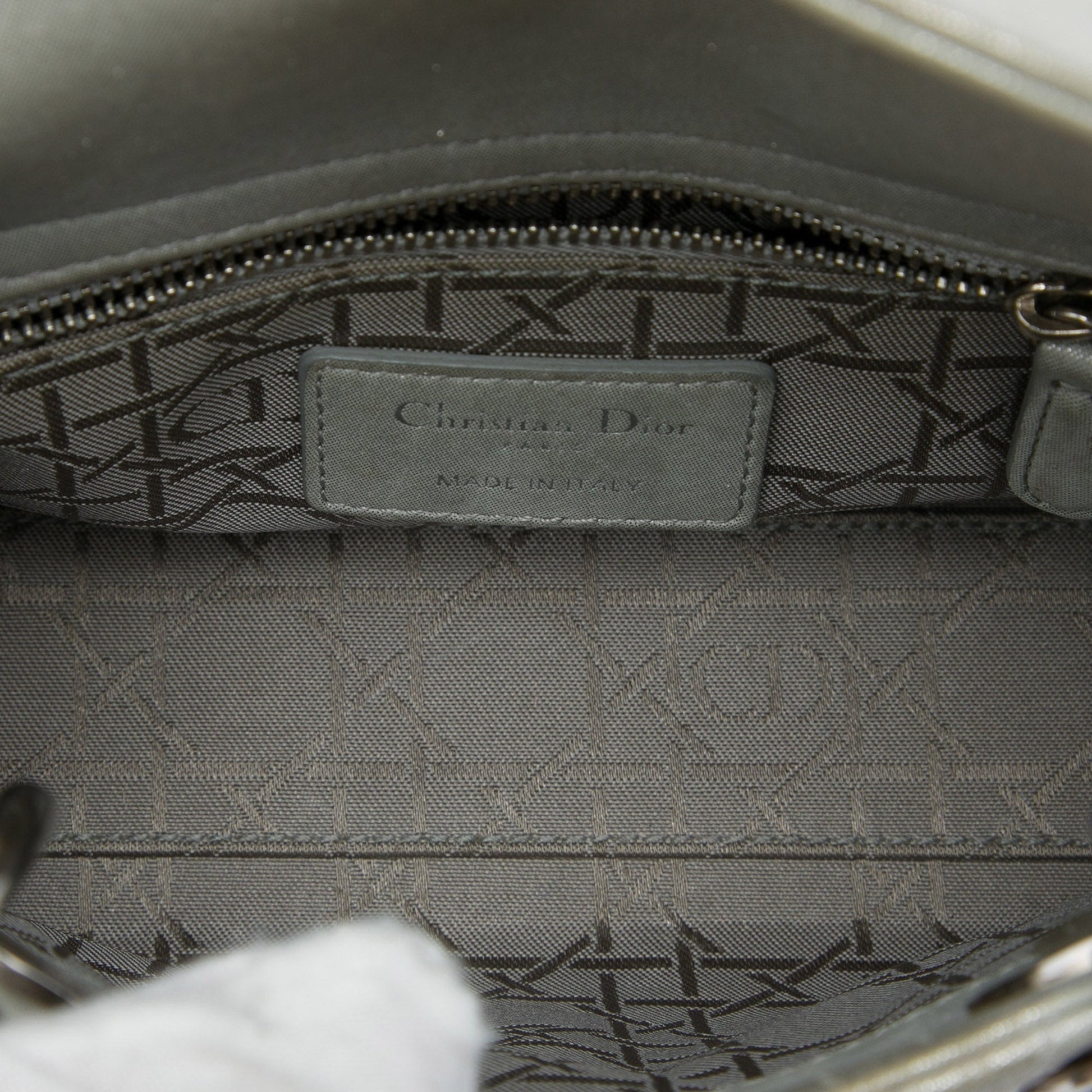 Dior Mini Iridescent Lambskin Cannage Lady Dior