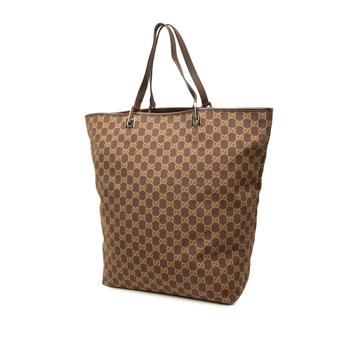 Gucci GG Canvas Tote — Brown