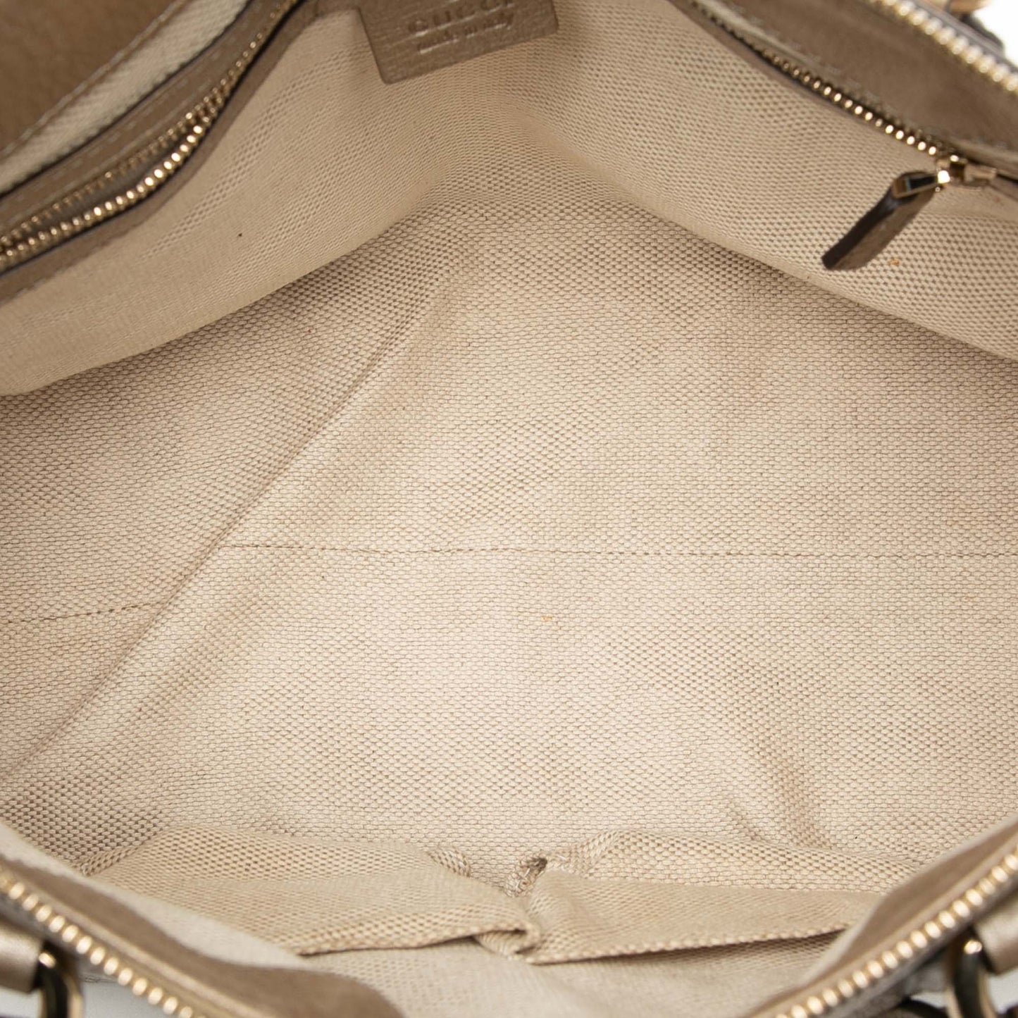 Small Metallic Leather Soho Working Satchel