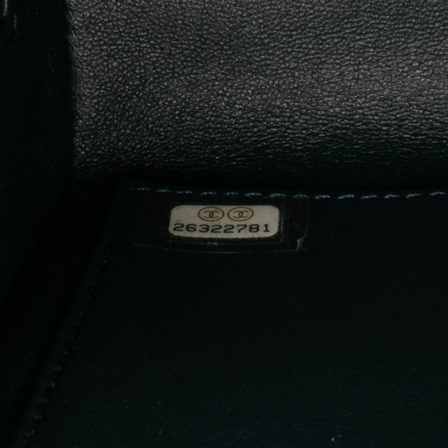 Chanel CC Chevron Calfskin Medal Flap