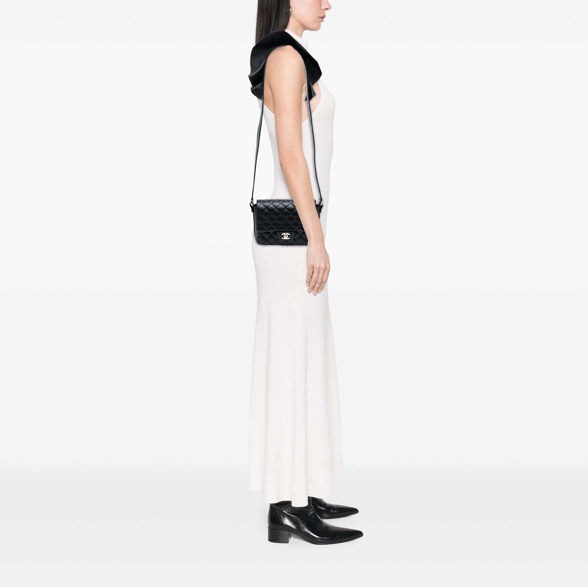 Chanel Quilted Calfskin Bolero de Chanel Flap