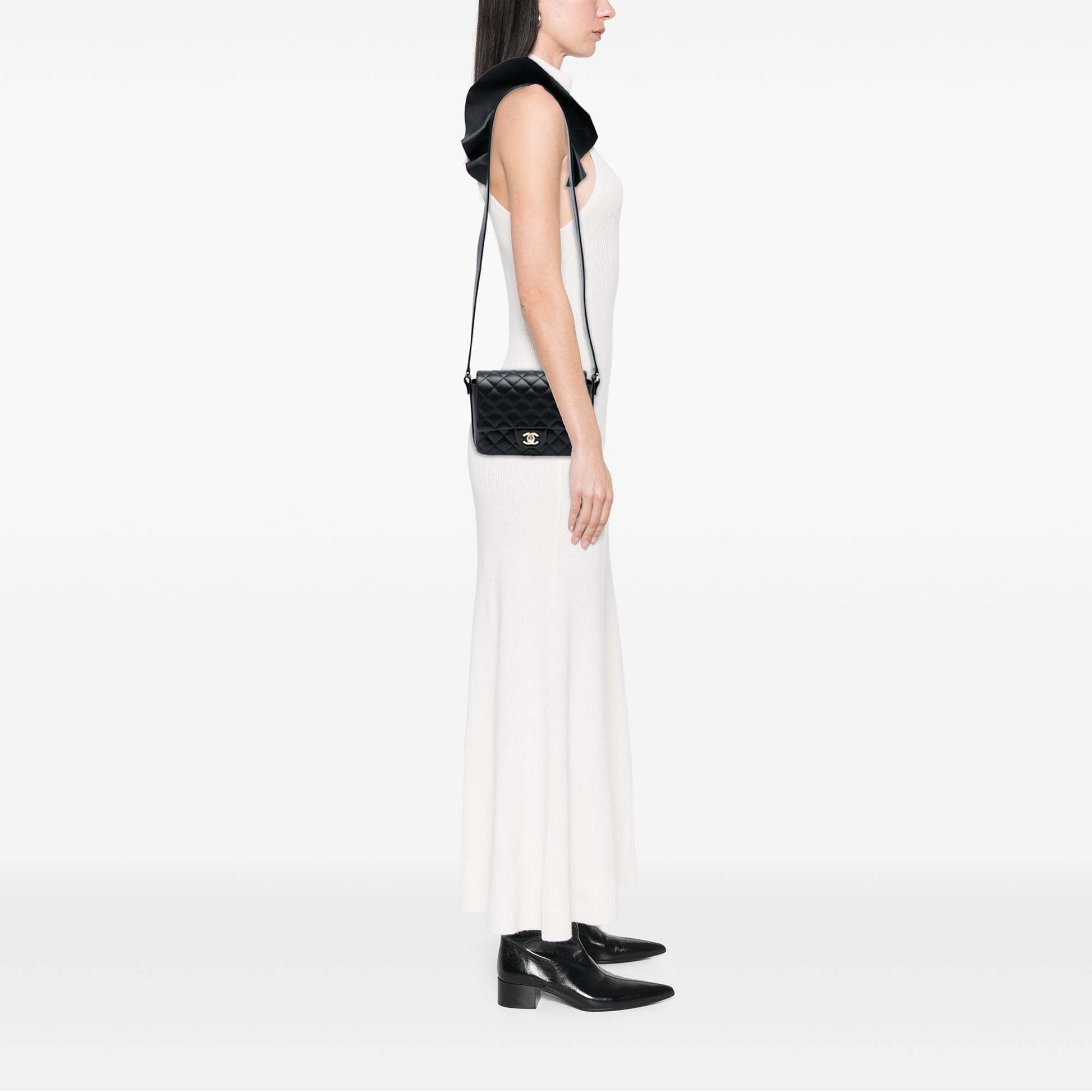Chanel Quilted Calfskin Bolero de Chanel Flap