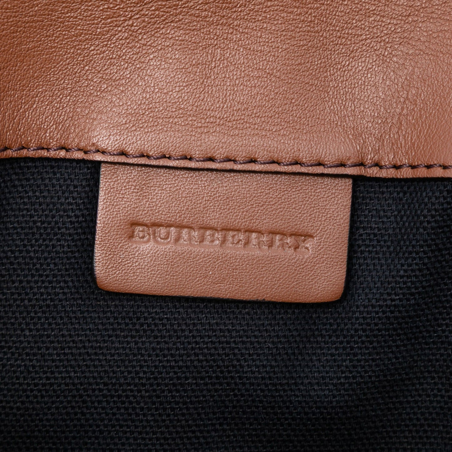Burberry Small House Check Canvas and Leather Horseshoe Milton Crossbody