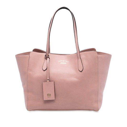 Gucci Medium Leather Swing Tote
