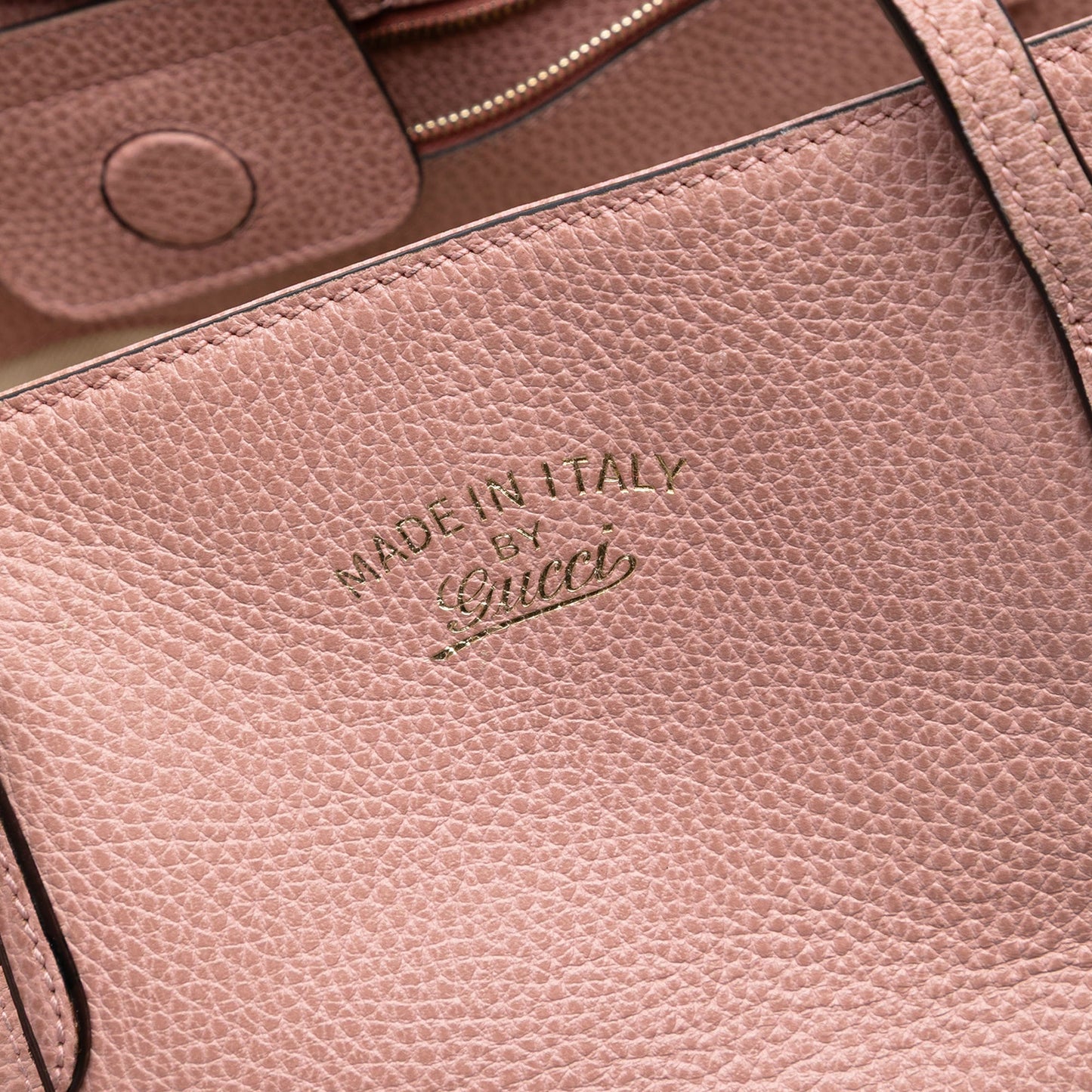 Gucci Medium Leather Swing Tote