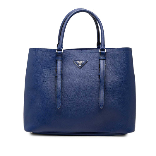 Prada Medium Saffiano Cuir Double Handle Satchel