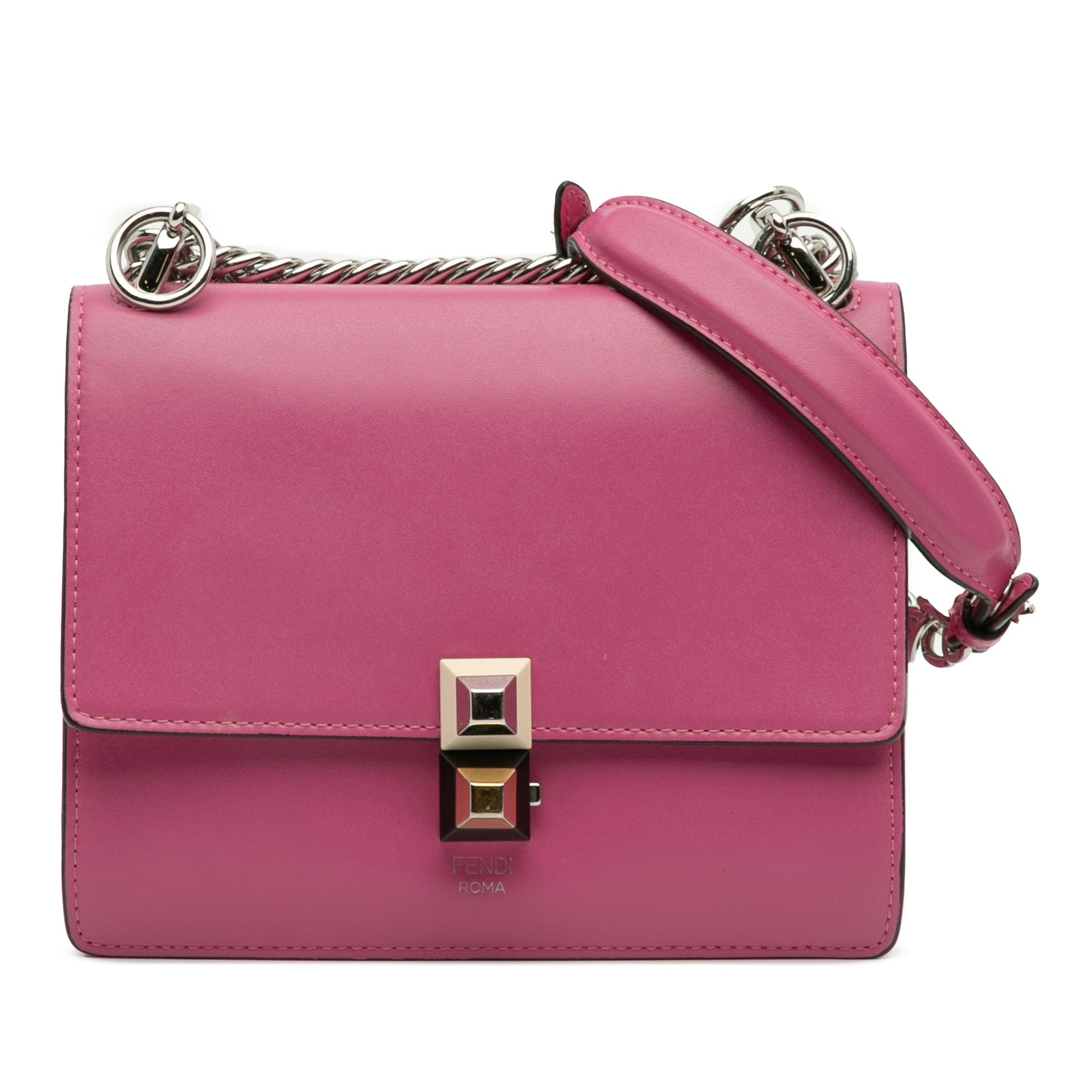 Fendi Small Leather Kan I Crossbody