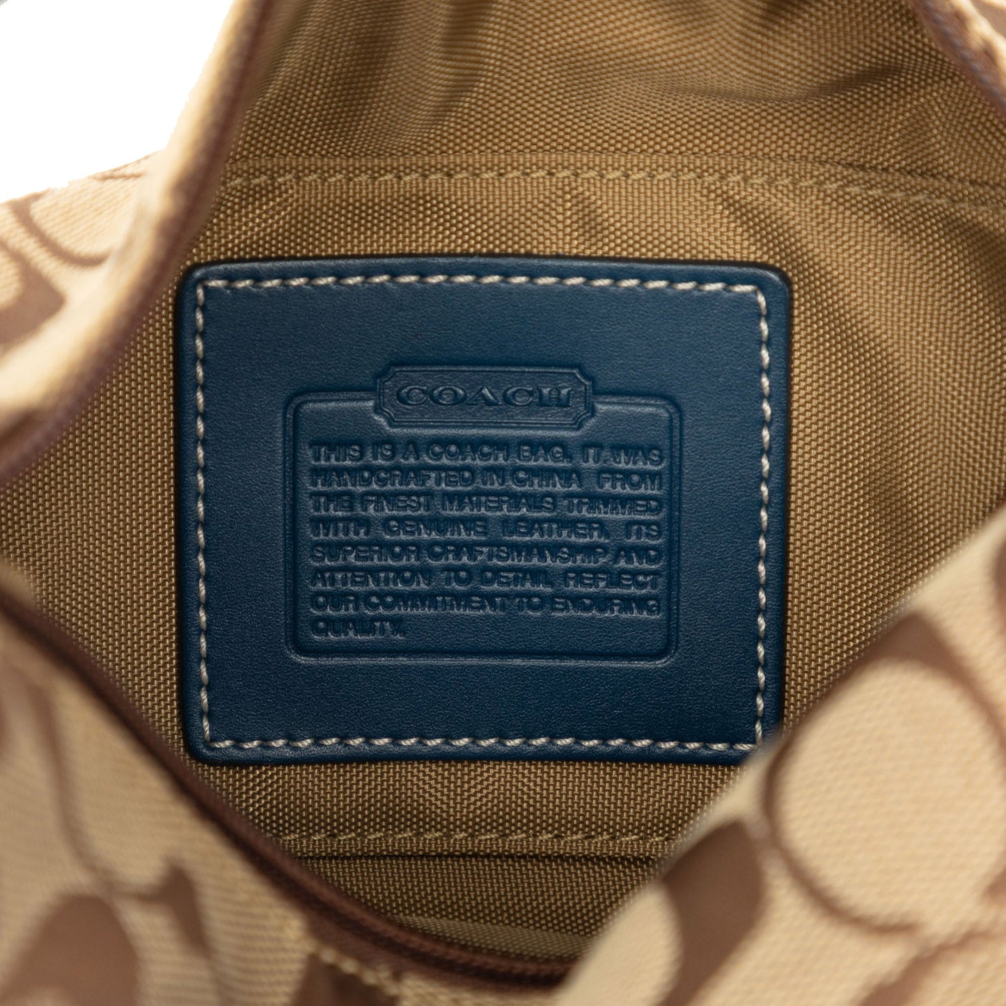 Coach Mini Signature Canvas Hobo