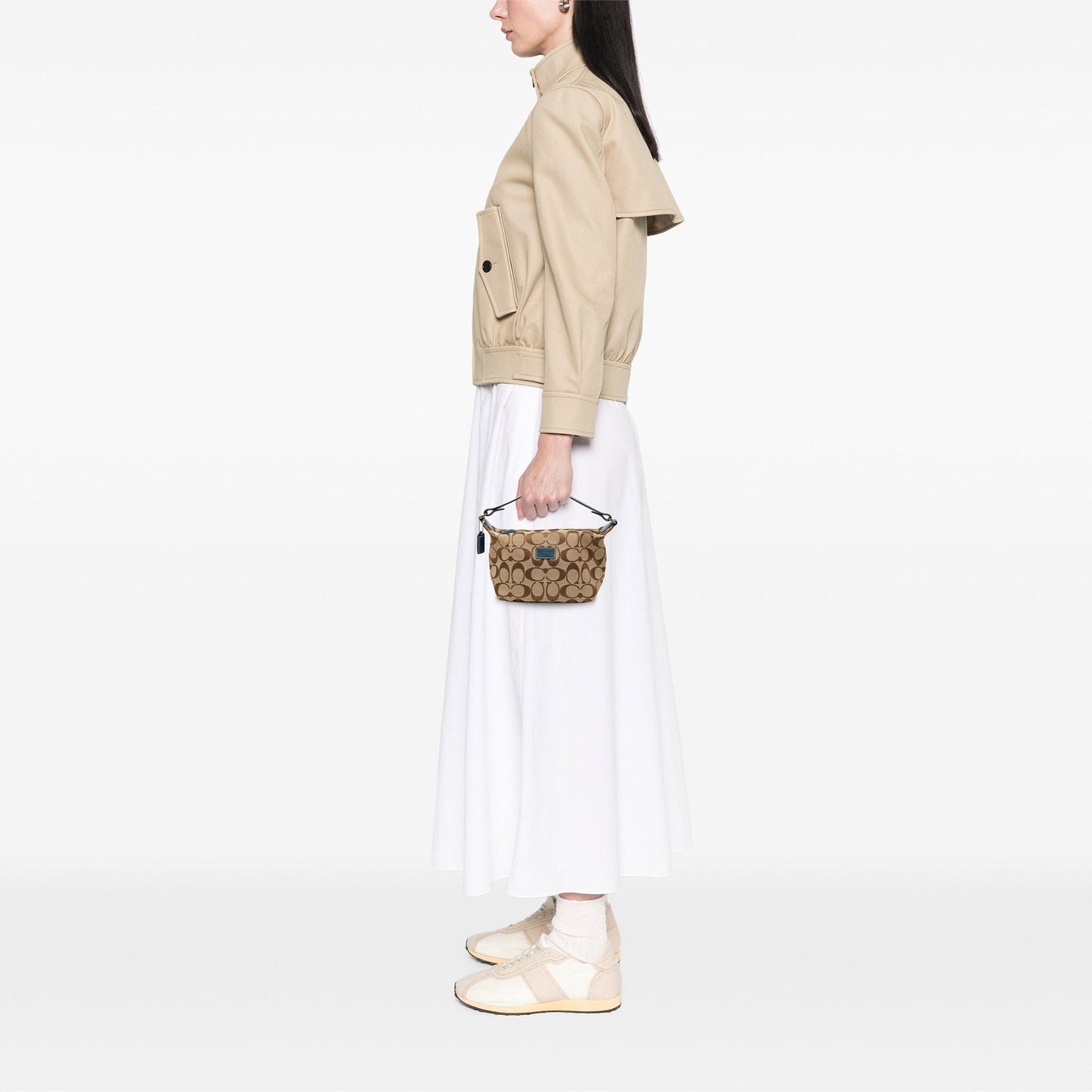 Coach Mini Signature Canvas Hobo