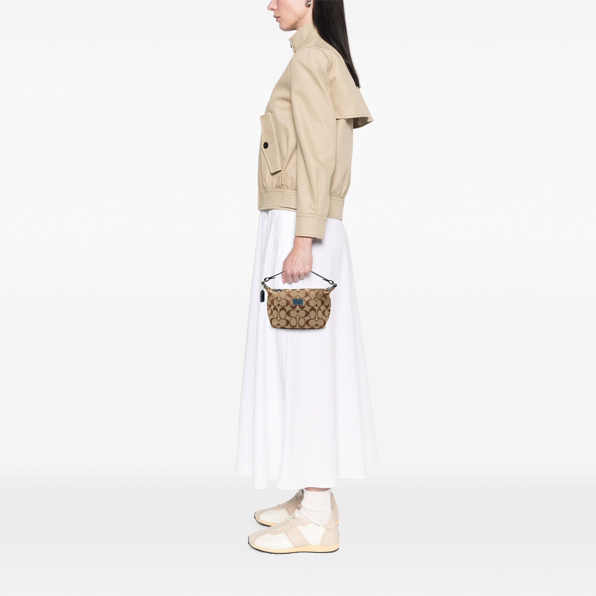Coach Mini Signature Canvas Hobo