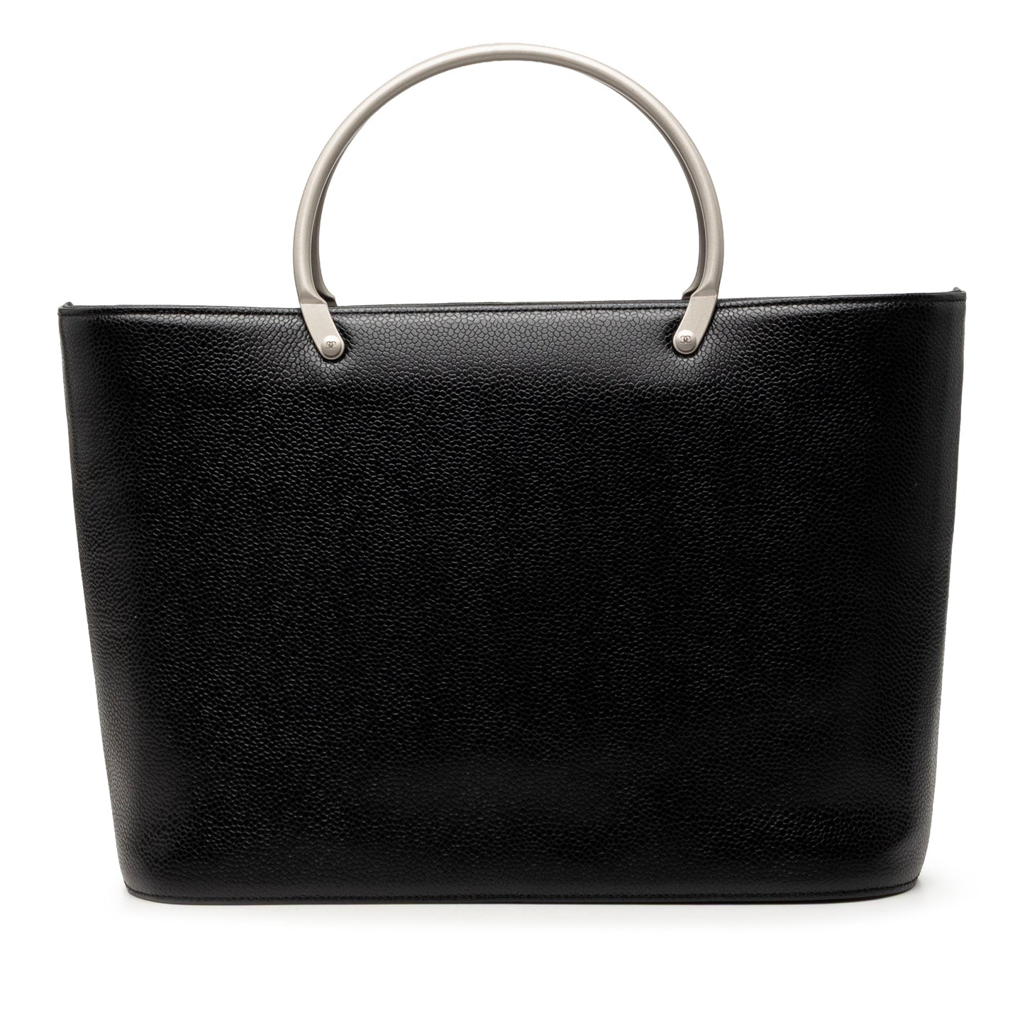 Chanel CC Caviar Metal Top Handle Tote
