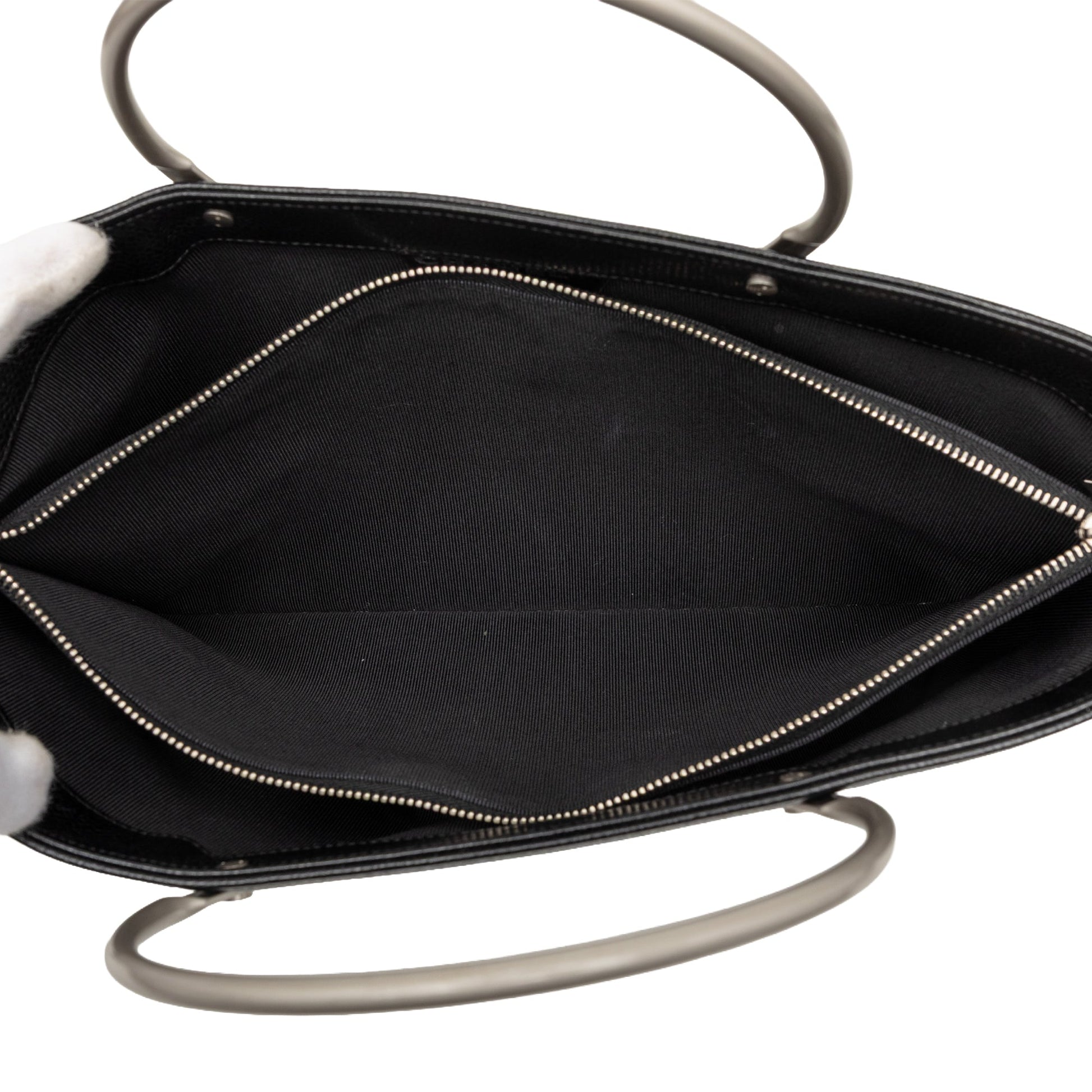 Chanel CC Caviar Metal Top Handle Tote