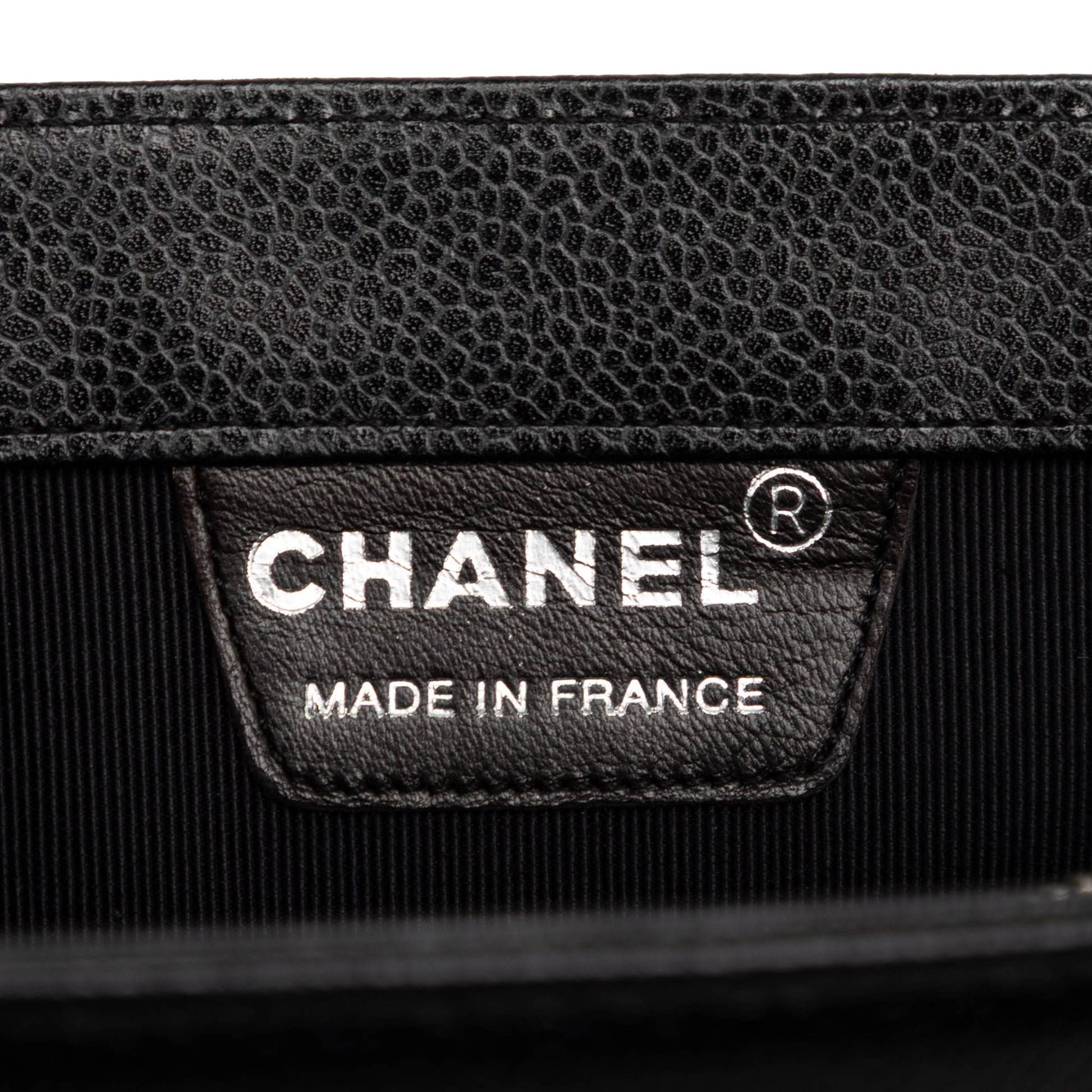 Chanel CC Caviar Metal Top Handle Tote