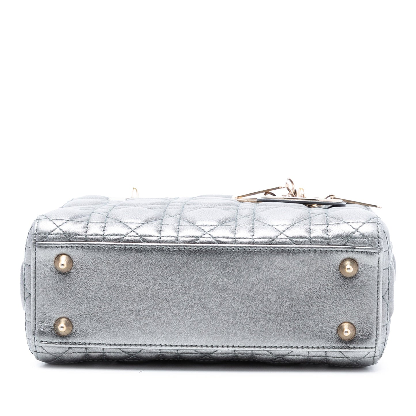 Dior Small Metallic Lambskin Cannage My ABCDior Lady Dior