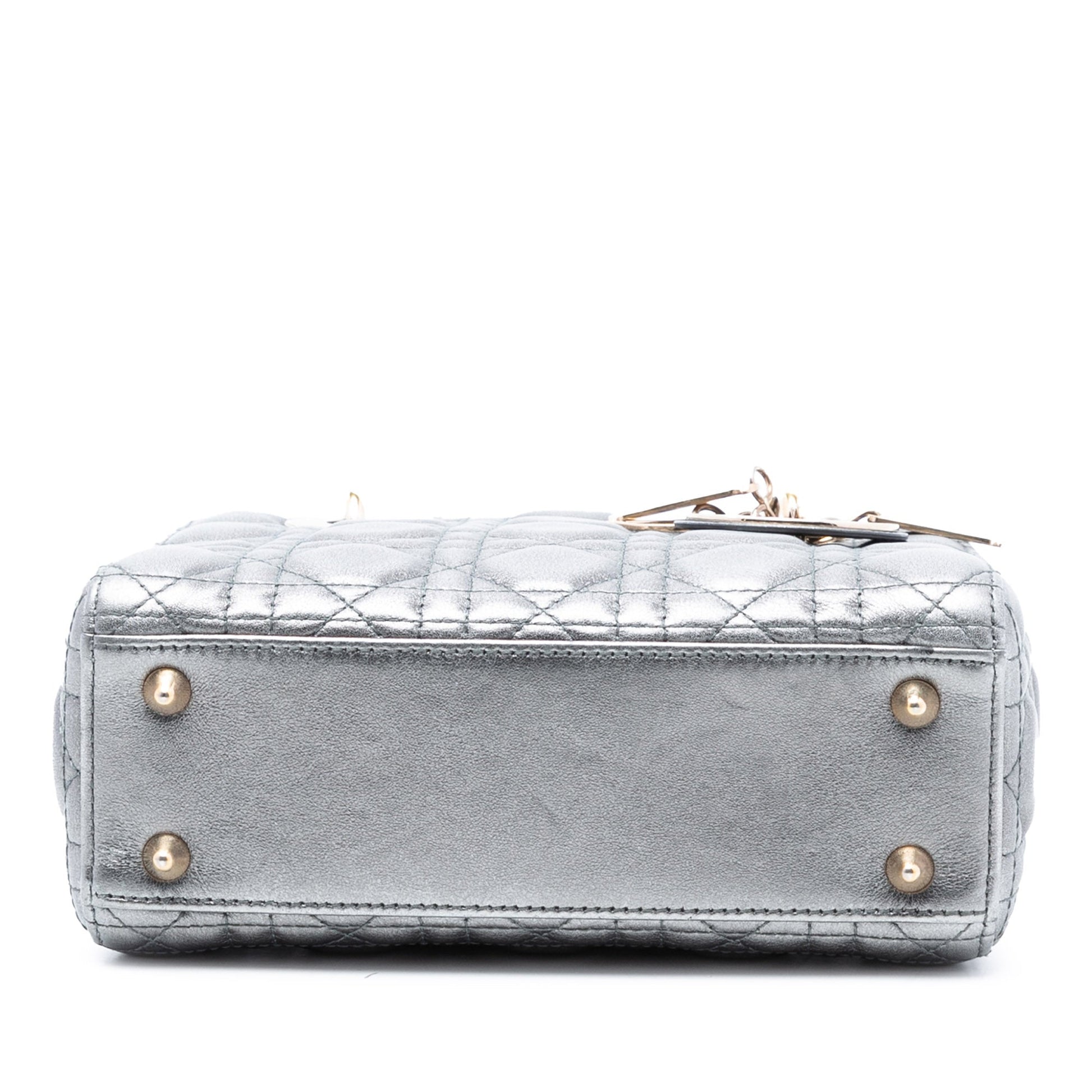 Dior Small Metallic Lambskin Cannage My ABCDior Lady Dior