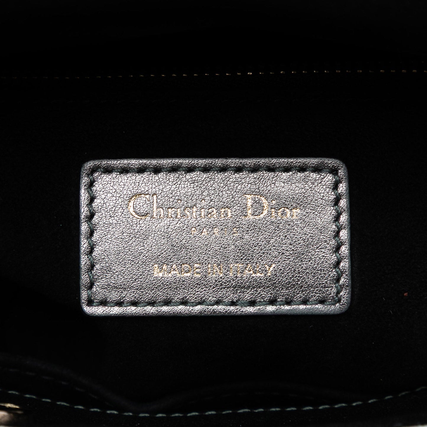 Dior Small Metallic Lambskin Cannage My ABCDior Lady Dior