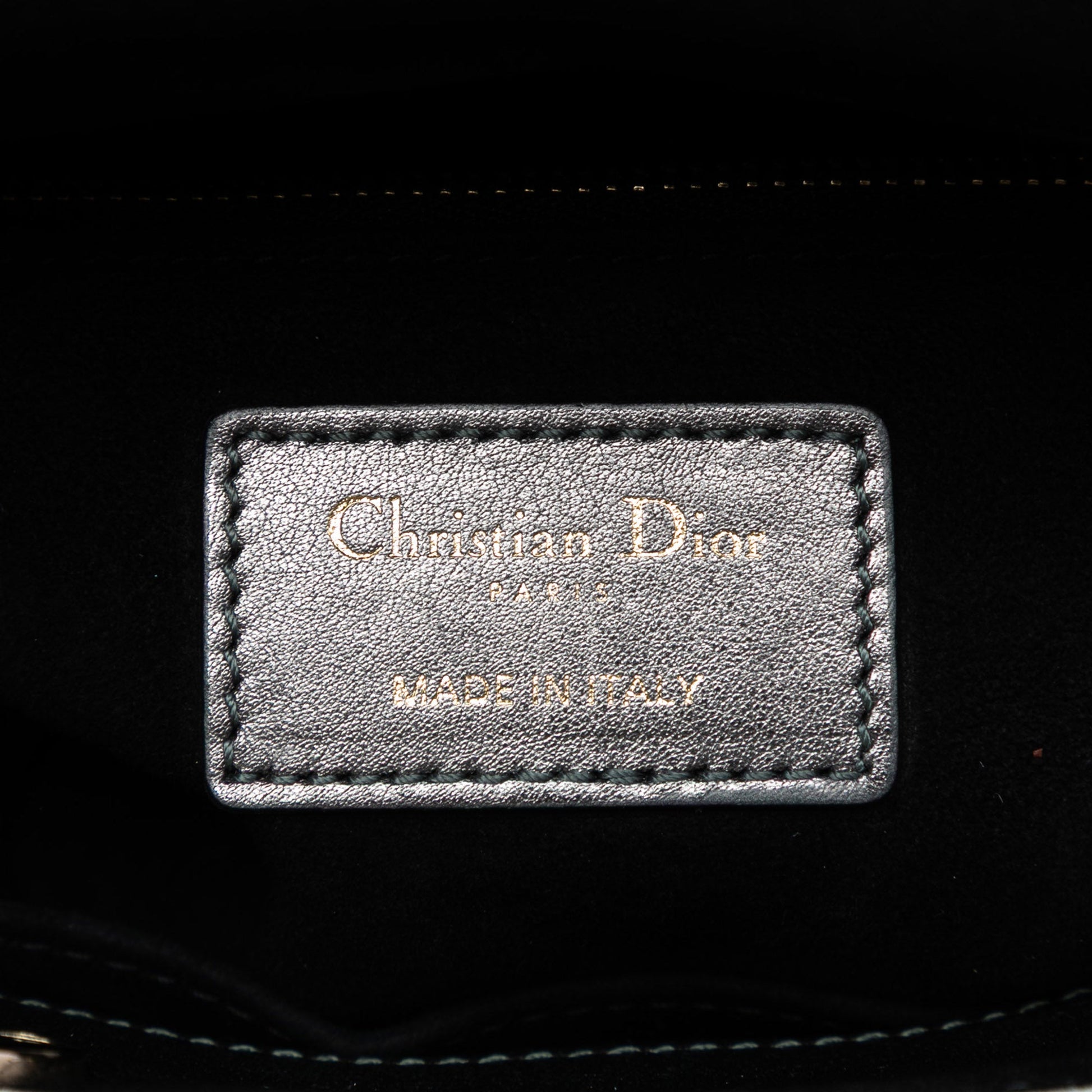 Dior Small Metallic Lambskin Cannage My ABCDior Lady Dior