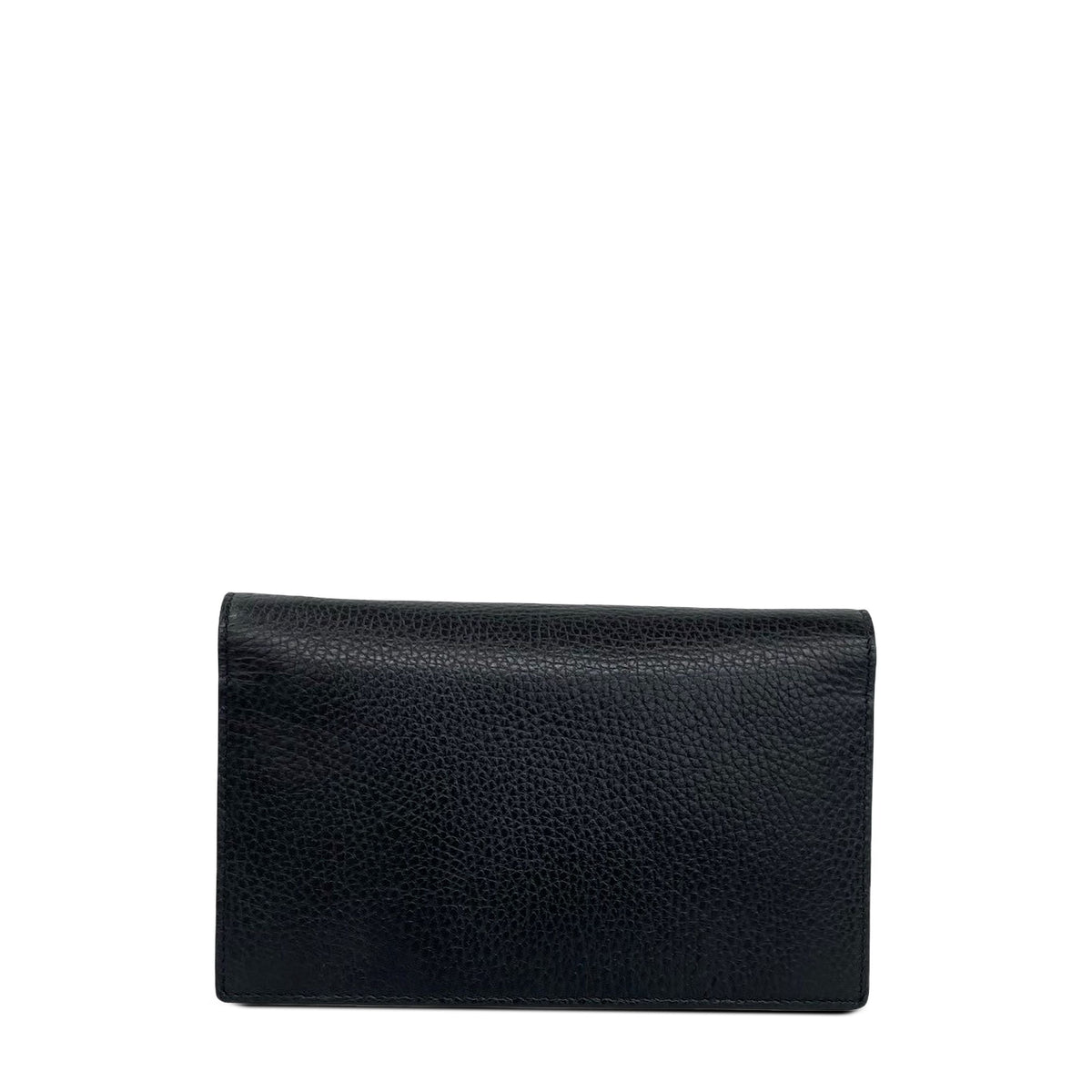 Gucci Dollar Calf Interlocking Shoulder Bag — Black