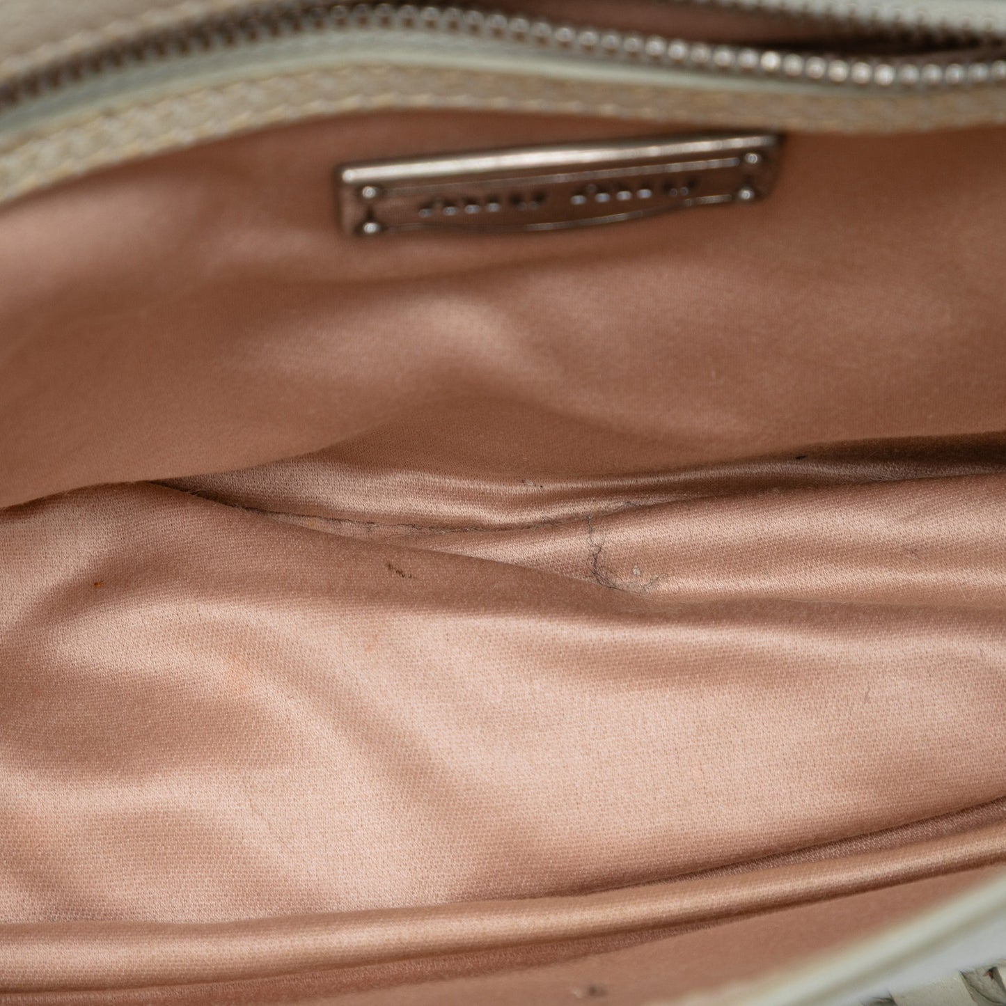 Miu Miu Goatskin Madras Floral Embossed Crossbody