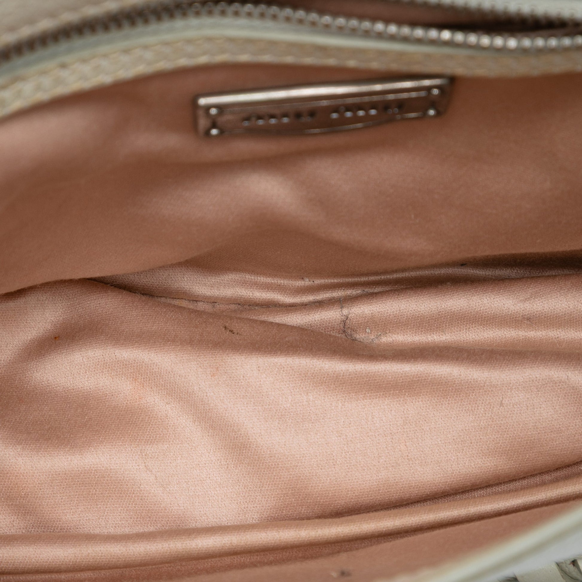 Miu Miu Goatskin Madras Floral Embossed Crossbody