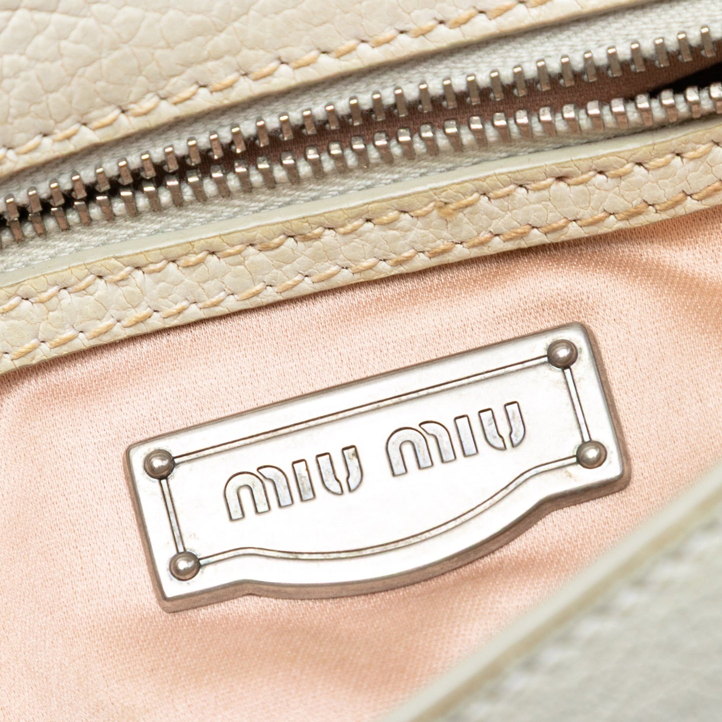 Miu Miu Goatskin Madras Floral Embossed Crossbody