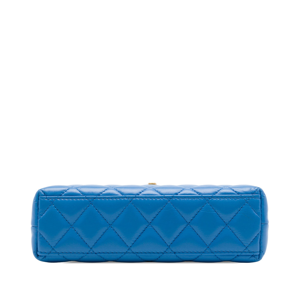 Chanel Nano Aged Calfskin Kelly Shopper Bag — Blue