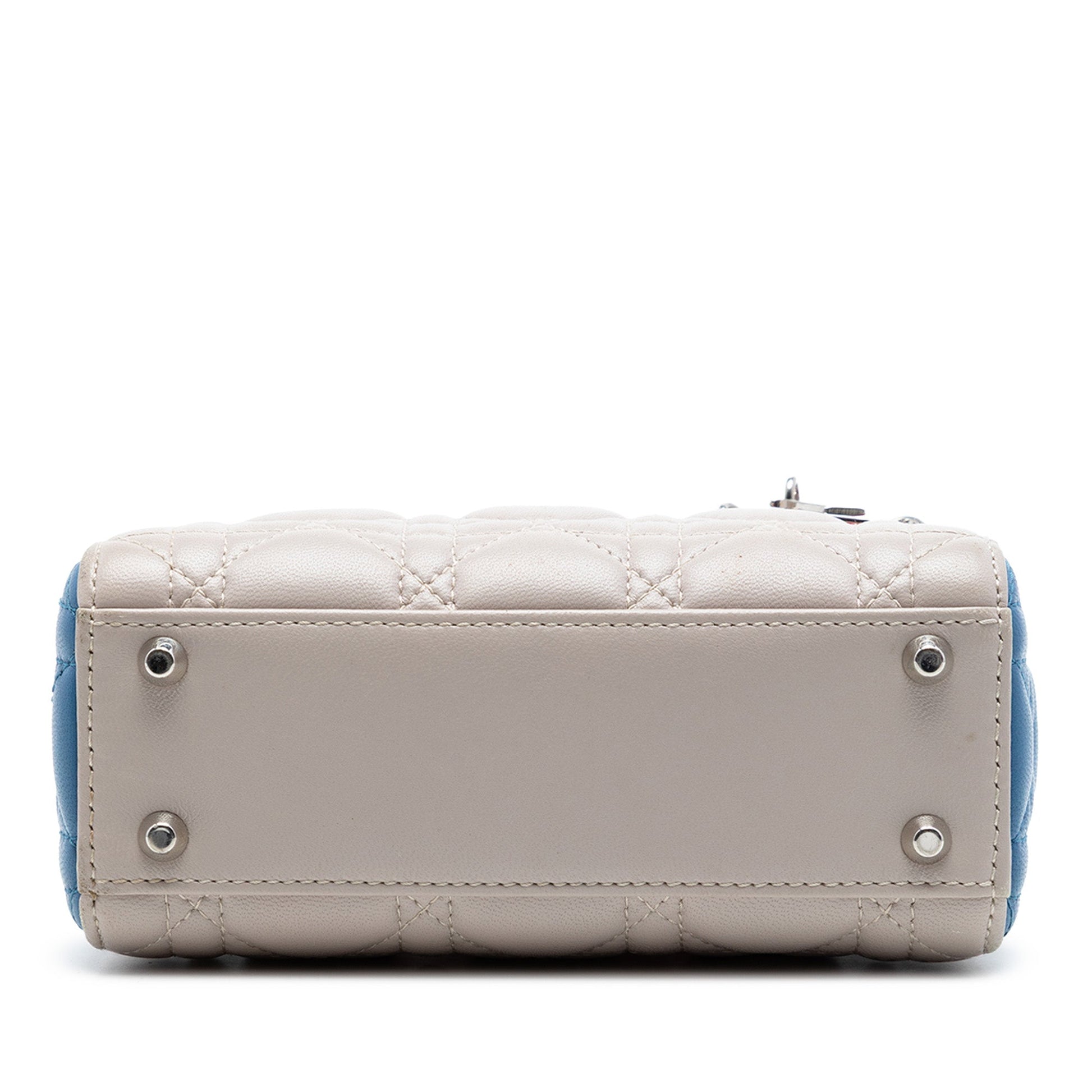 Dior Mini Tricolor Lambskin Cannage Lady Dior