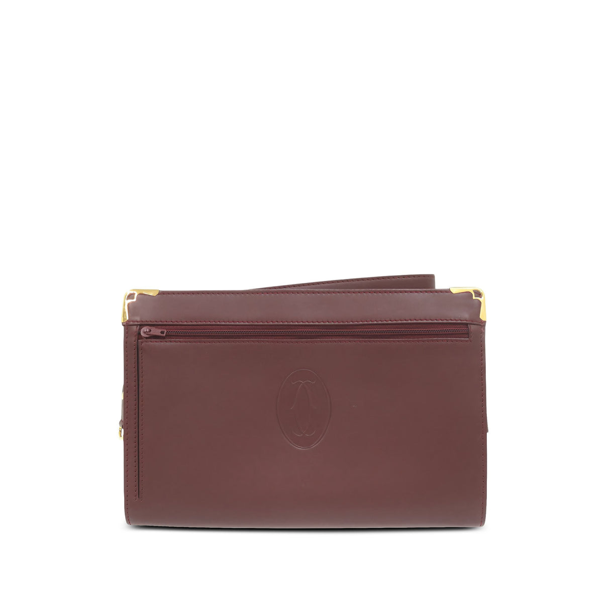 Cartier Leather Must De Cartier Clutch — Red