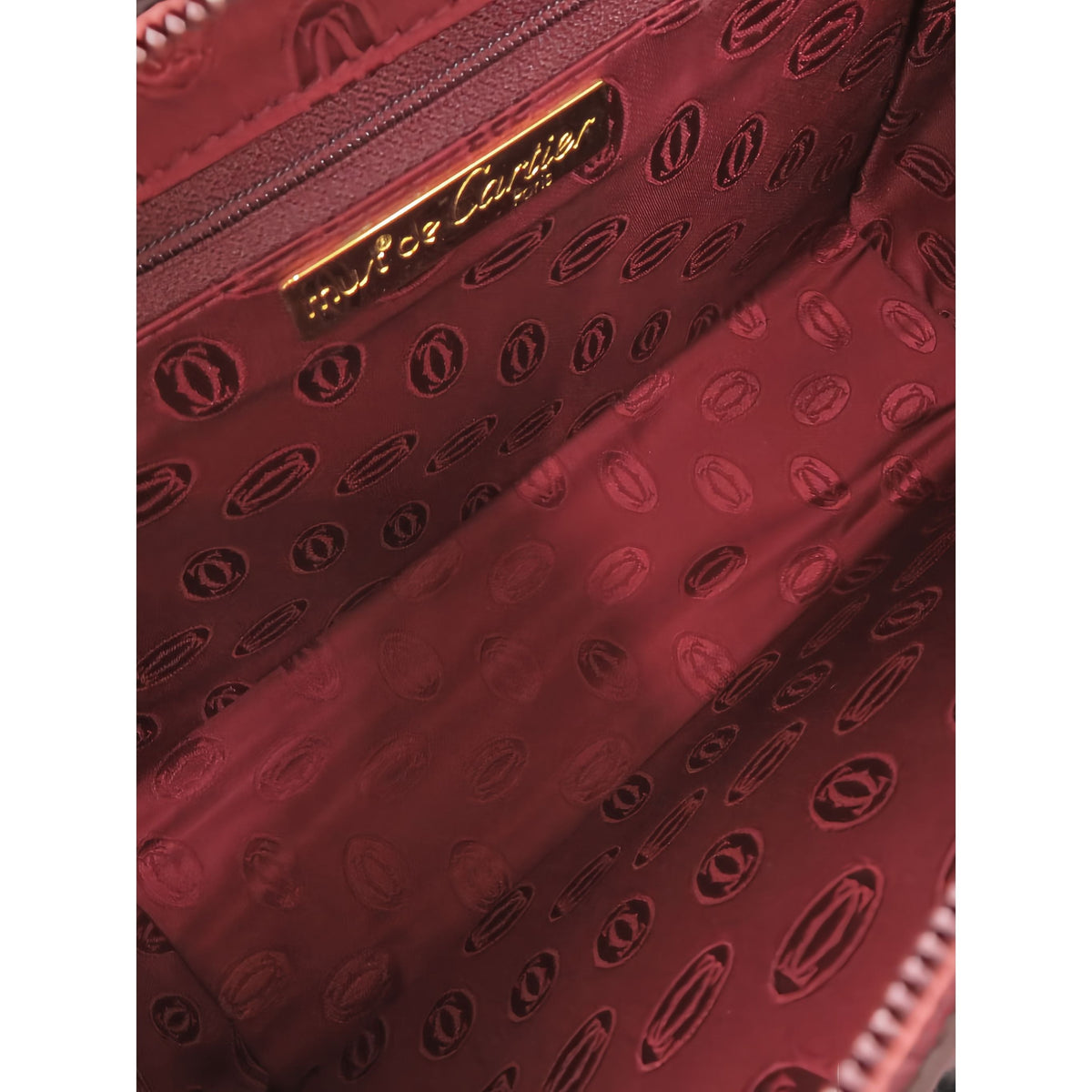 Cartier Leather Must De Cartier Clutch — Red