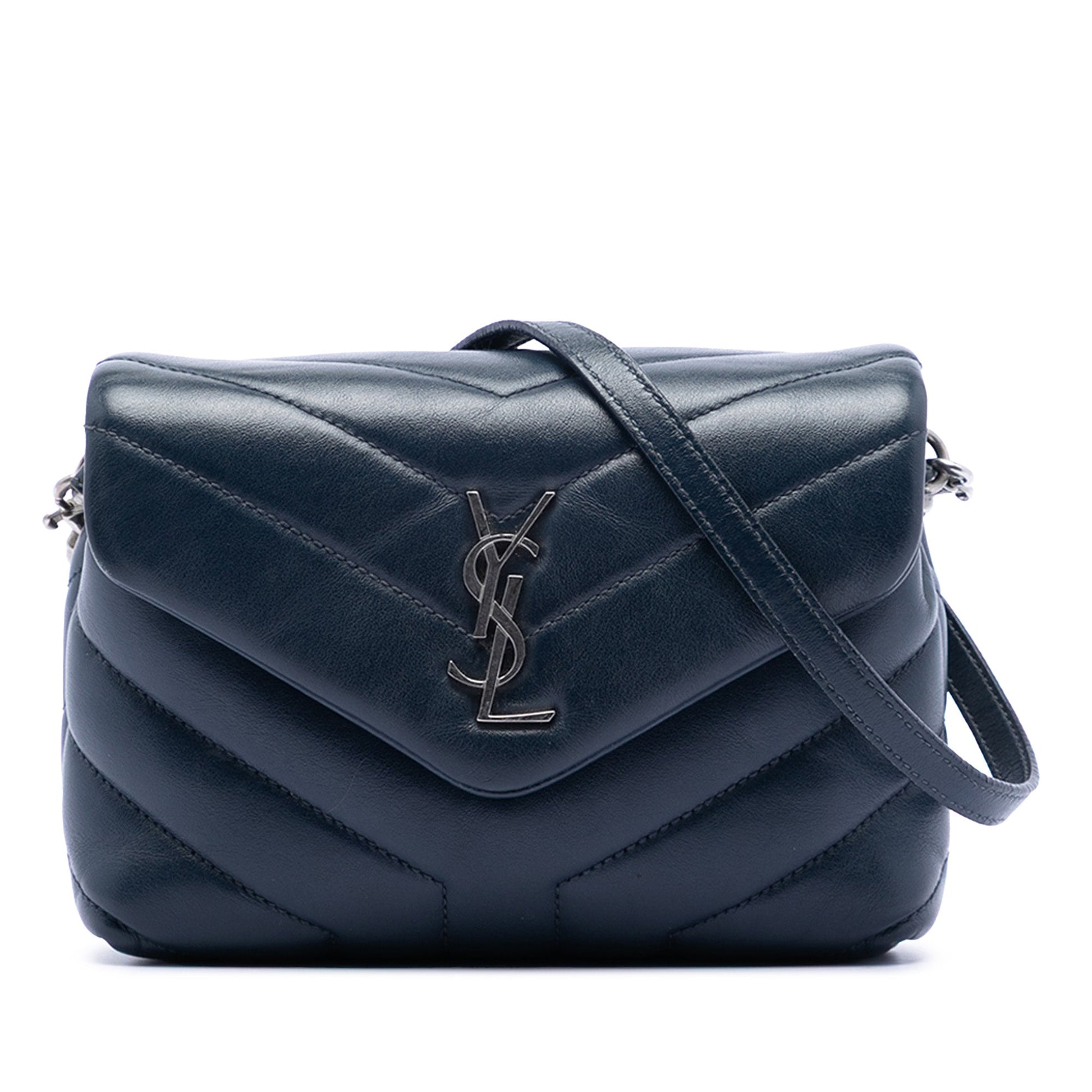 Saint Laurent Toy Matelasse Calfskin Monogram LouLou Crossbody